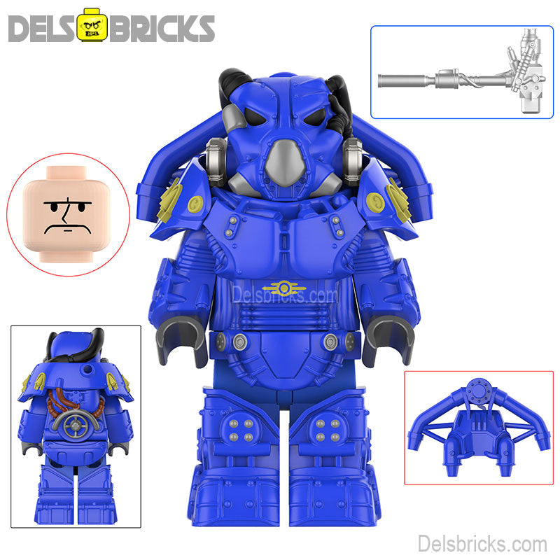 Fallout X-01 Power Armor Lego Minifigures Custom video Game Toys Set 3-1