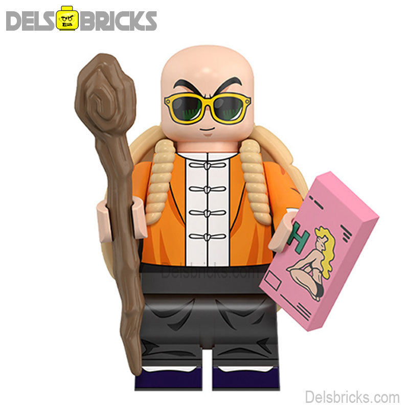 Master Roshi Dragon Ball Z Super Lego Minifigures Best Custom Anime Toys
