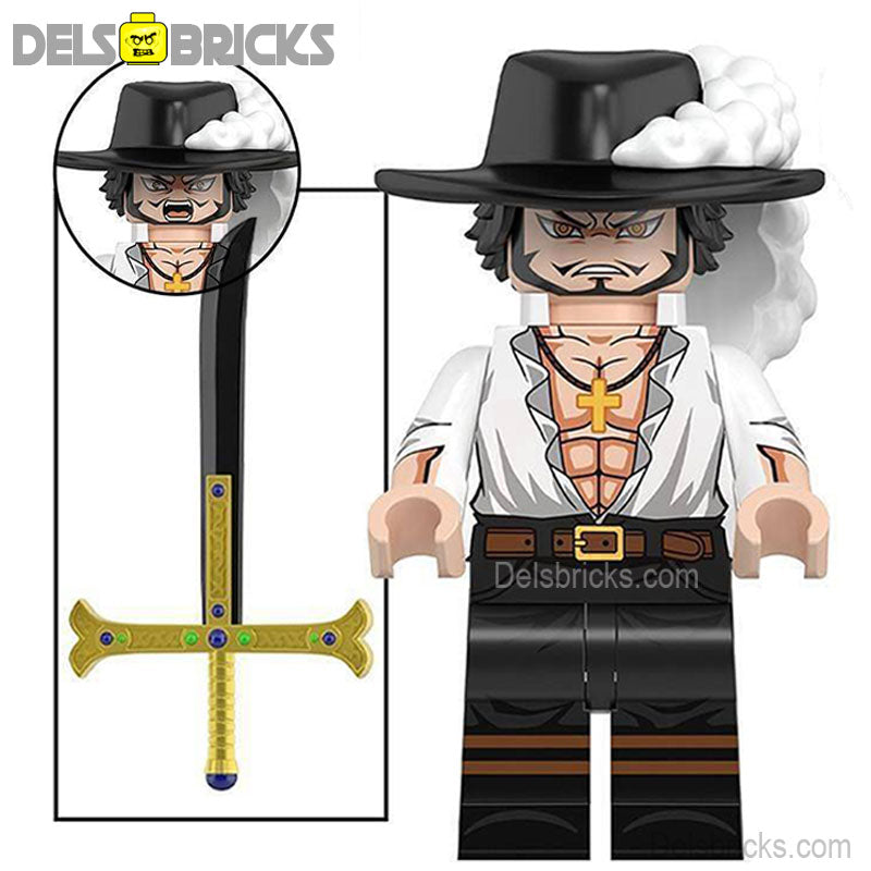 Dracule Mihawk ONE PIECE Anime Lego Minifigures custom toys 1