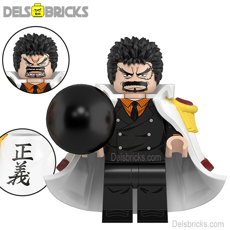 Monkey D garp from ONE PIECE Anime Lego Minifigures custom toys 3