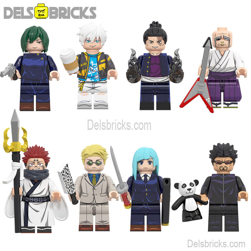 Jujutsu kaisen set of 8 Lego Anime Minifigures Custom Toys 3