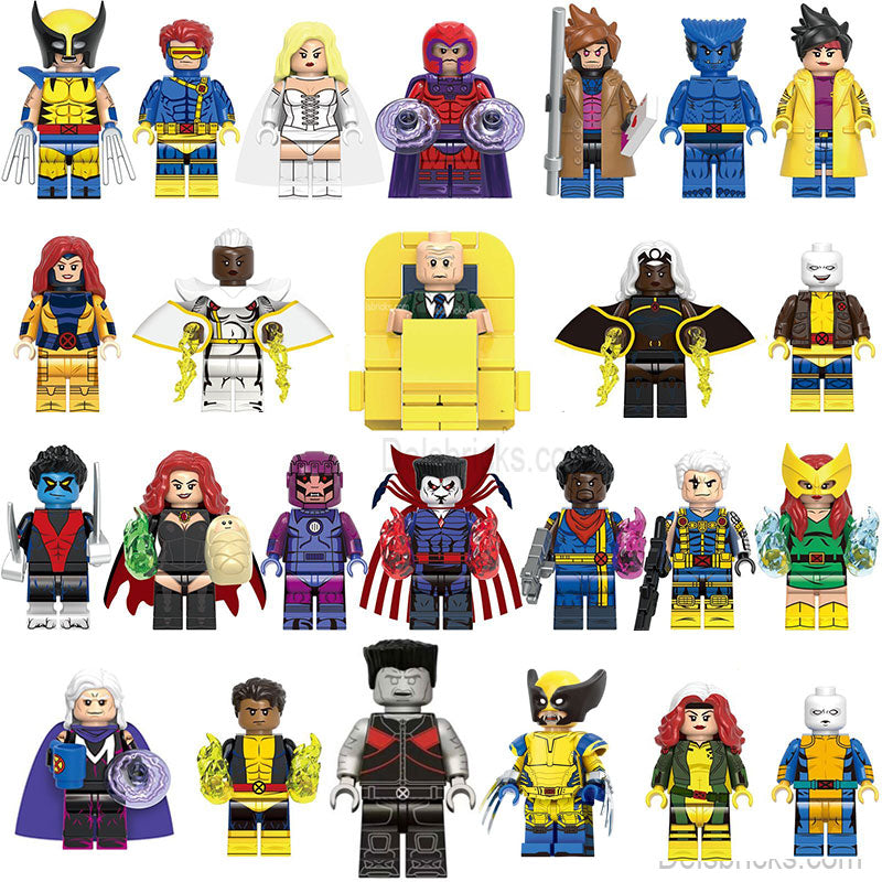 X-Men Super Set of 25 Lego Minifigures custom toys
