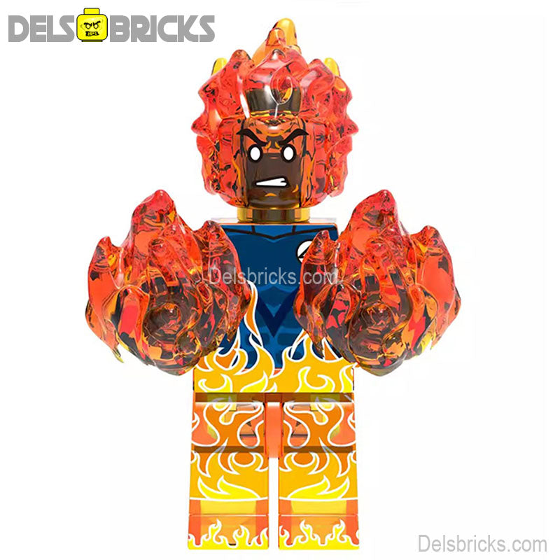 Human Torch from Fantastic Four Best Lego Minifigures Custom Toys