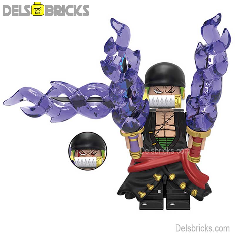 Roronoa Zoro from One Piece Lego Anime Minifigures Custom Toys set 6