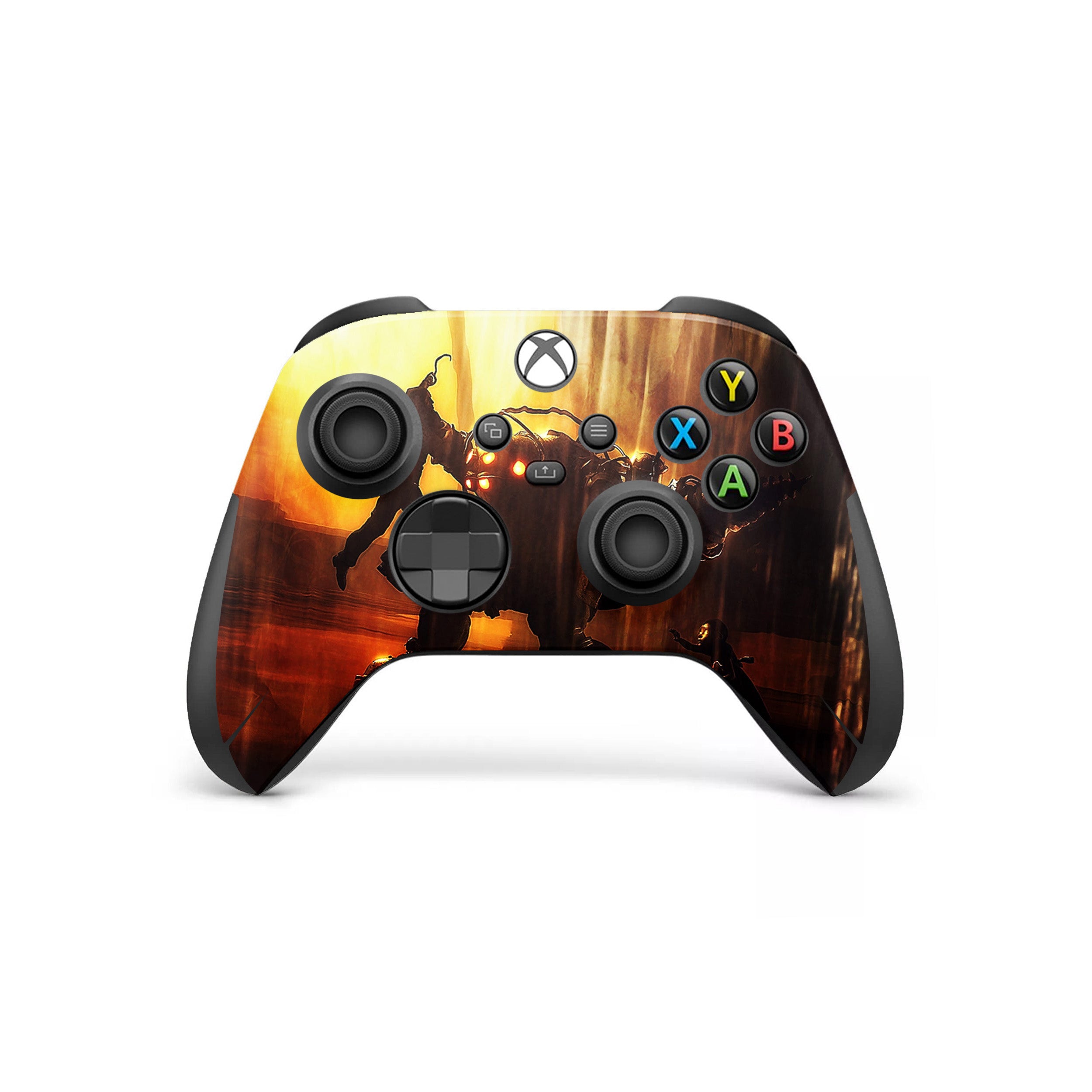 A video game skin featuring a Bioshock Big Baddy design for the Xbox Wireless Controller.