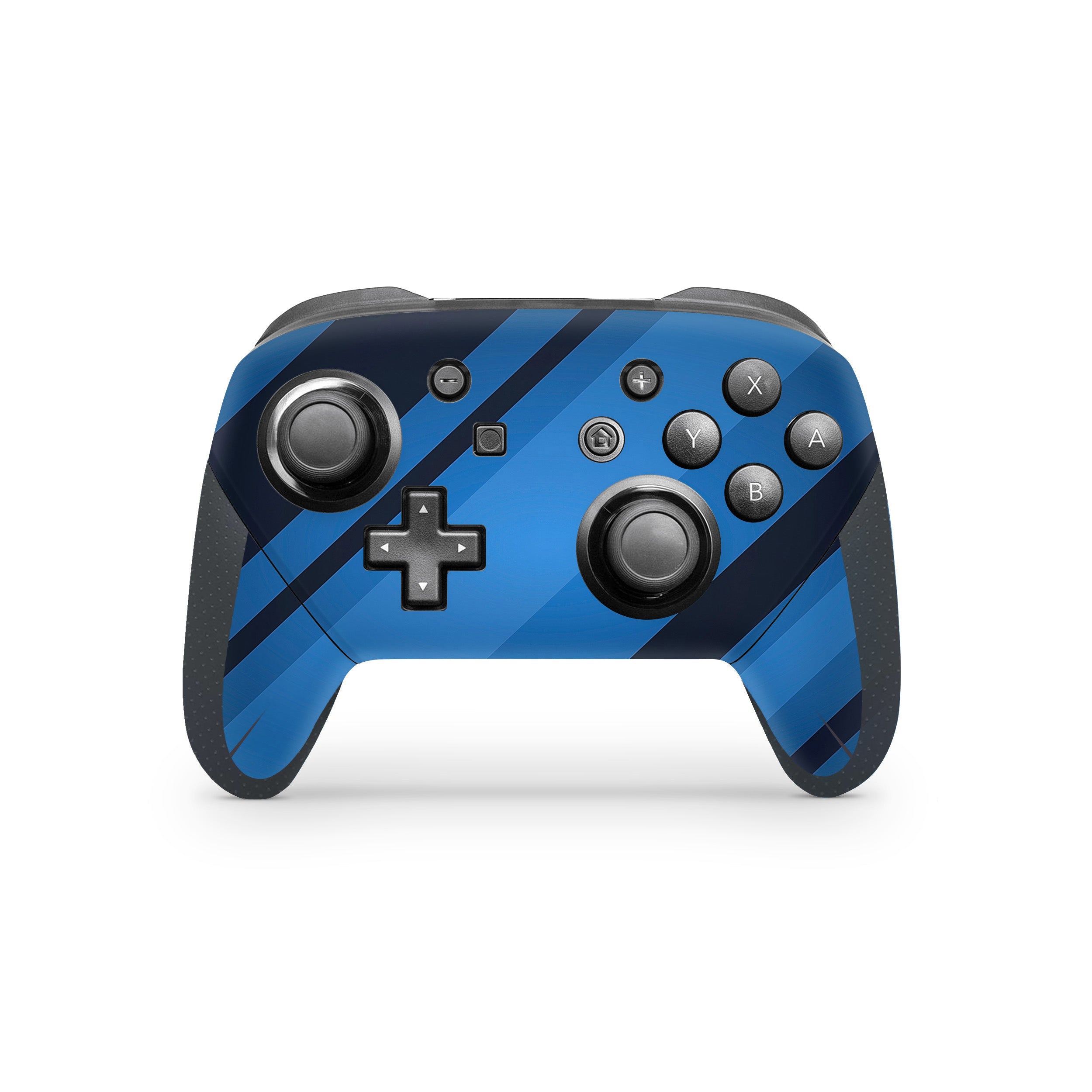 A video game skin featuring a Blue Streaks design for the Switch Pro Controller.