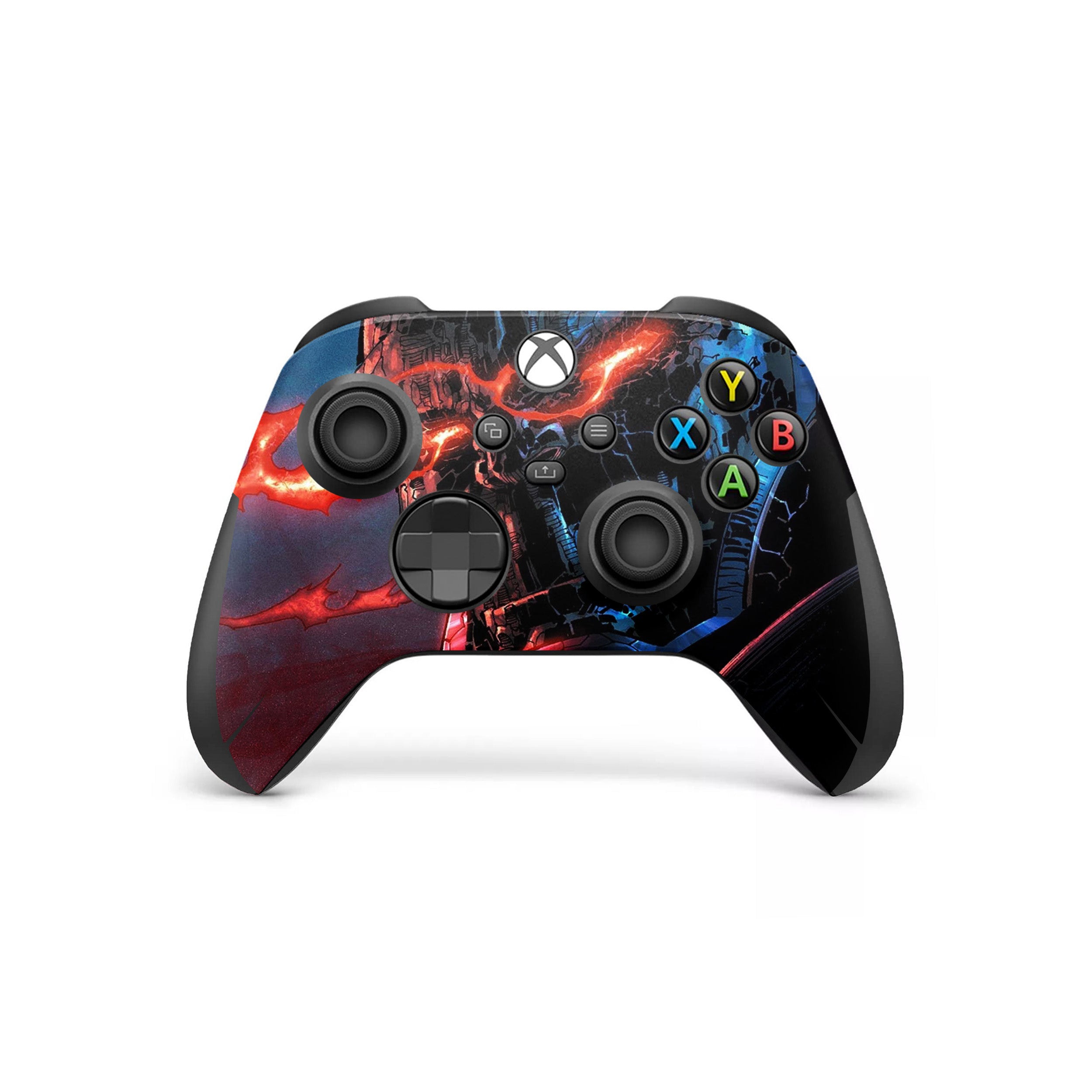 A video game skin featuring a DC Darkseid design for the Xbox Wireless Controller.
