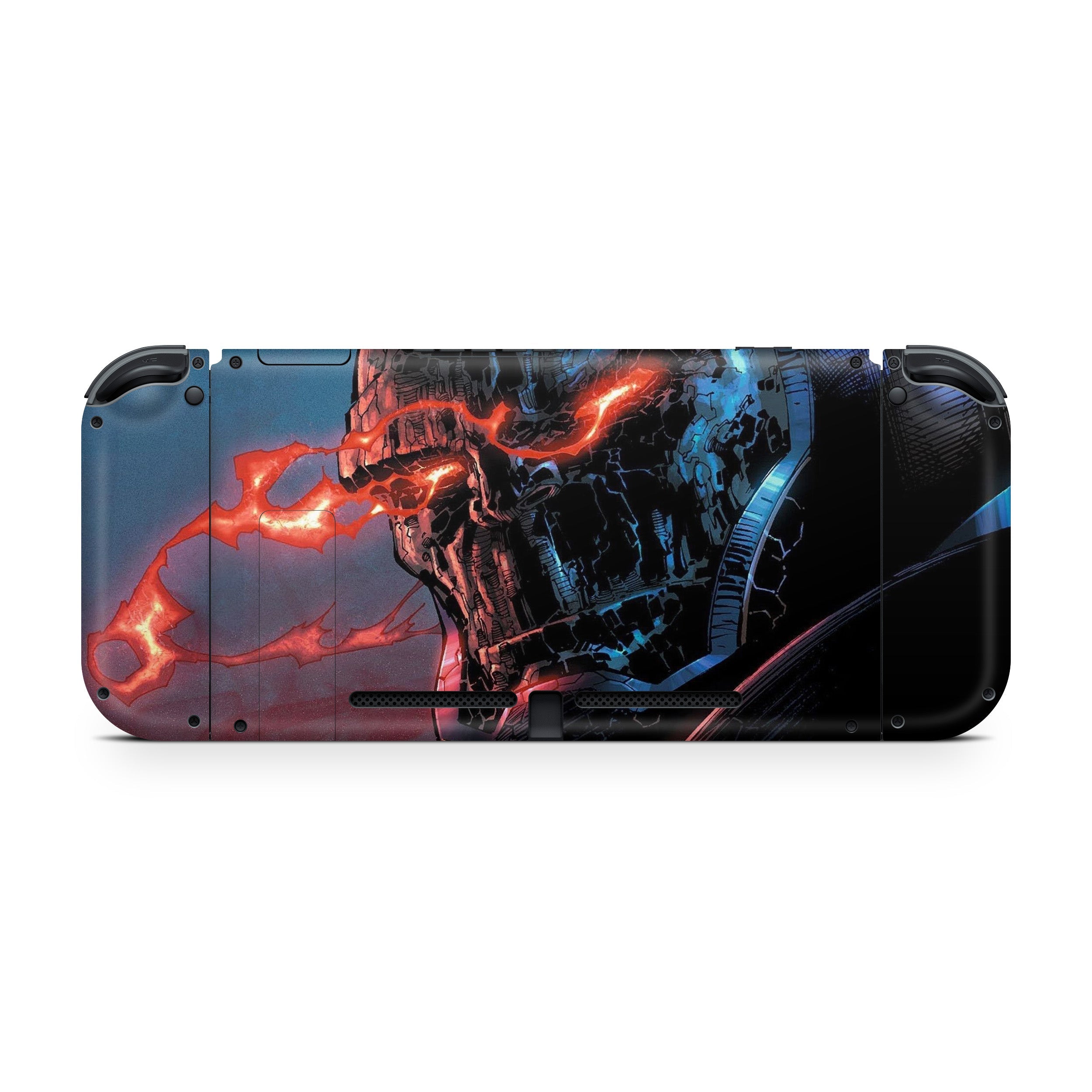 A video game skin featuring a DC Darkseid design for the Nintendo Switch.