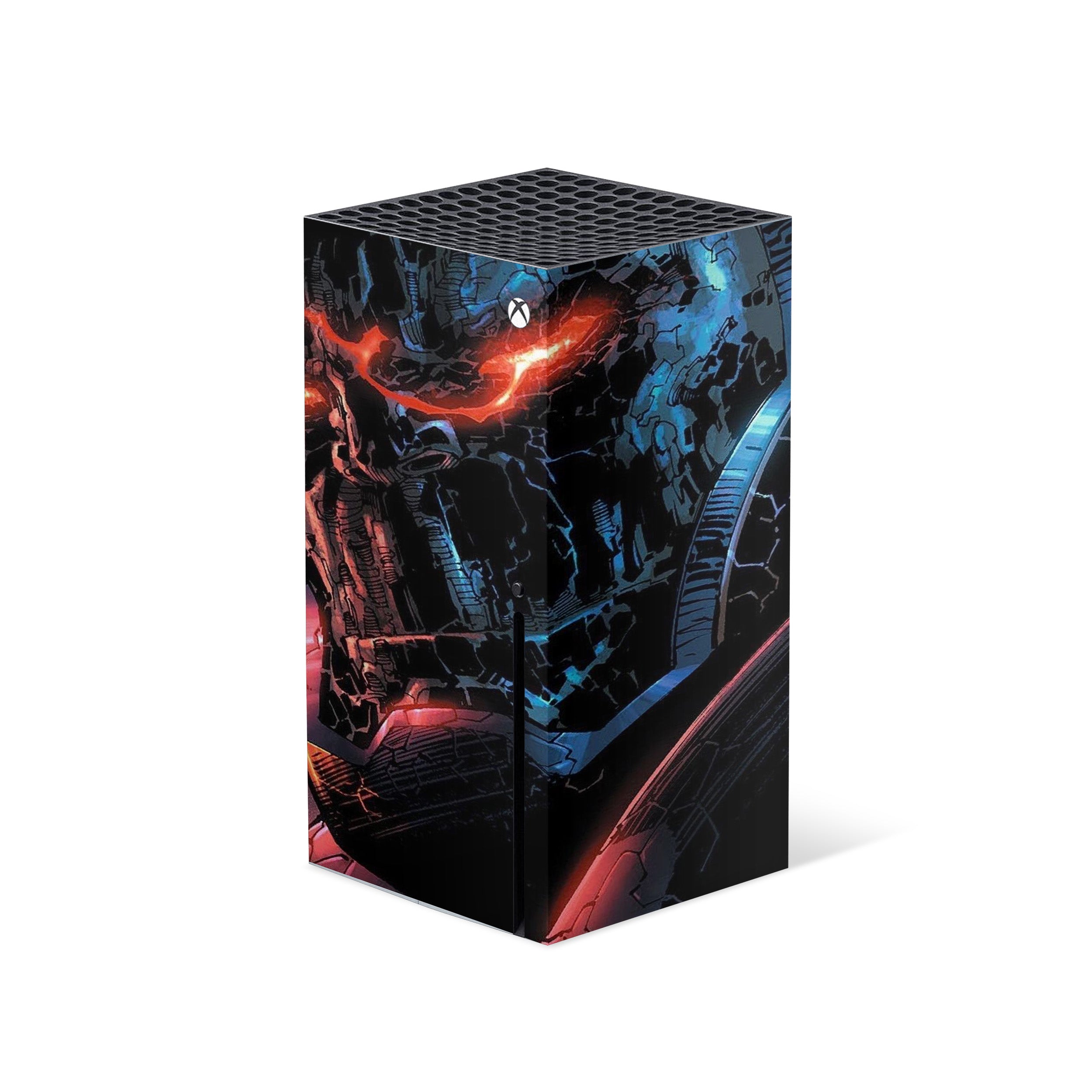 A video game skin featuring a DC Darkseid design for the Xbox Series X.