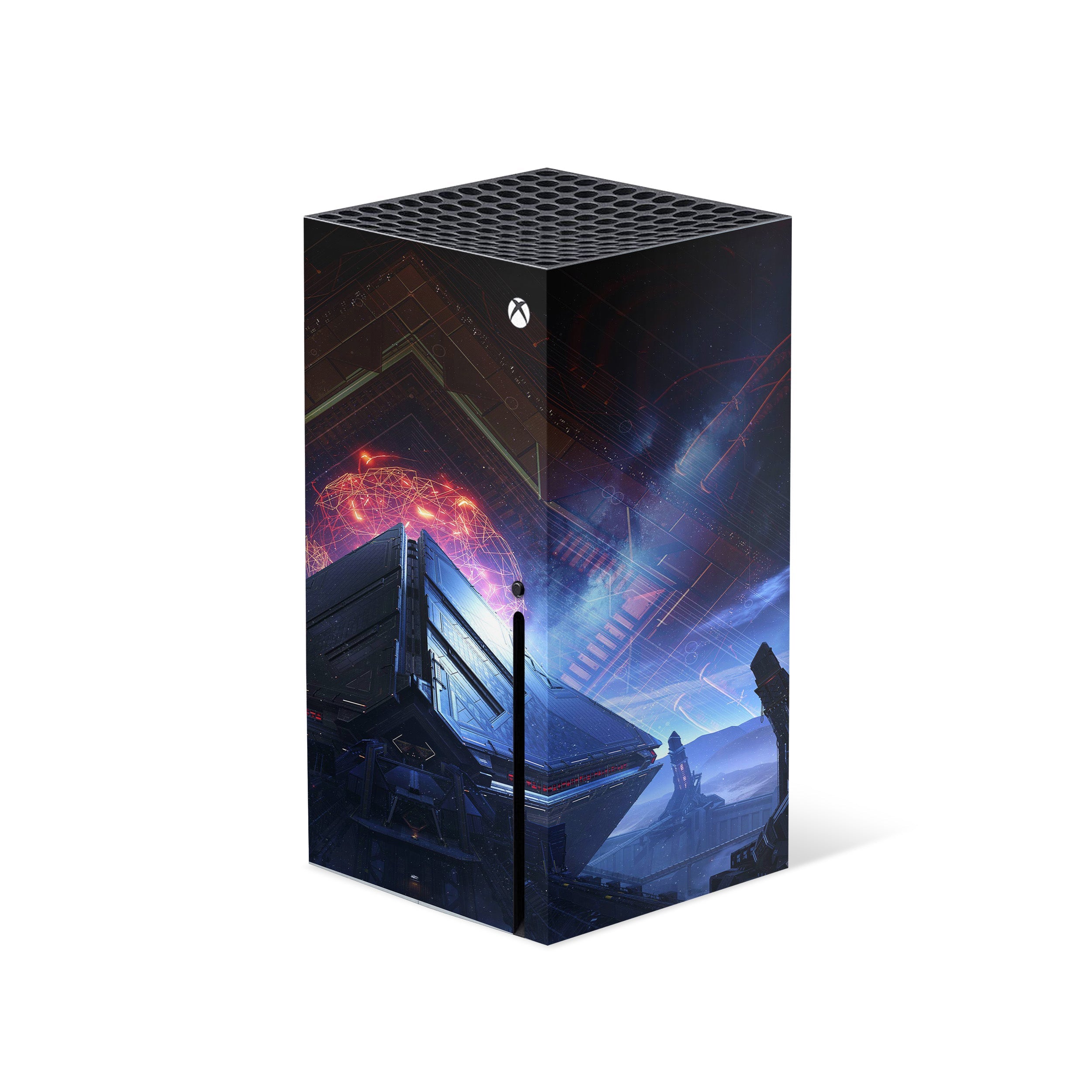A video game skin featuring a Destiny 2 design for the Xbox Series X.