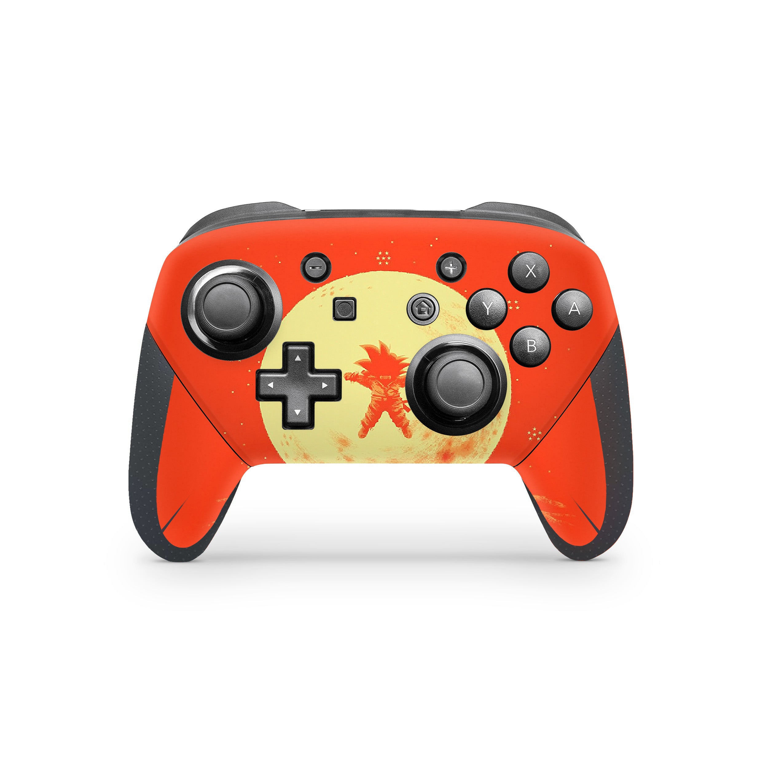 A video game skin featuring a Dragon Ball Z Kid Goku design for the Switch Pro Controller.