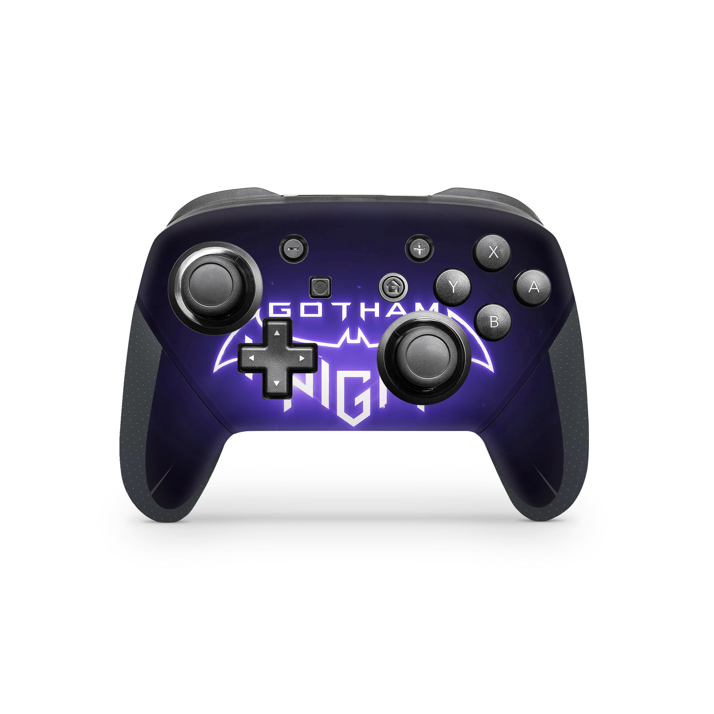 A video game skin featuring a DC Comics Gotham Knights design for the Switch Pro Controller.