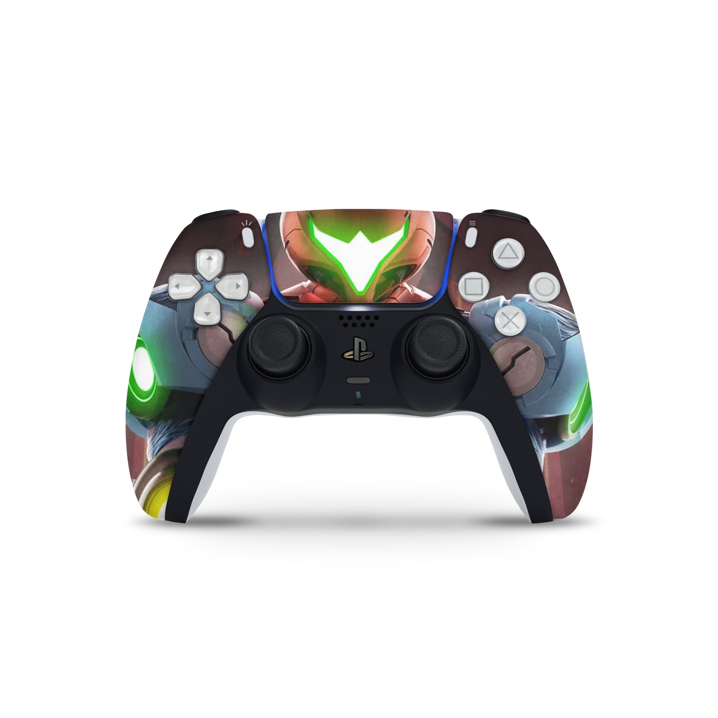 A video game skin featuring a Metroid Dread design for the PS5 DualSense Controller.