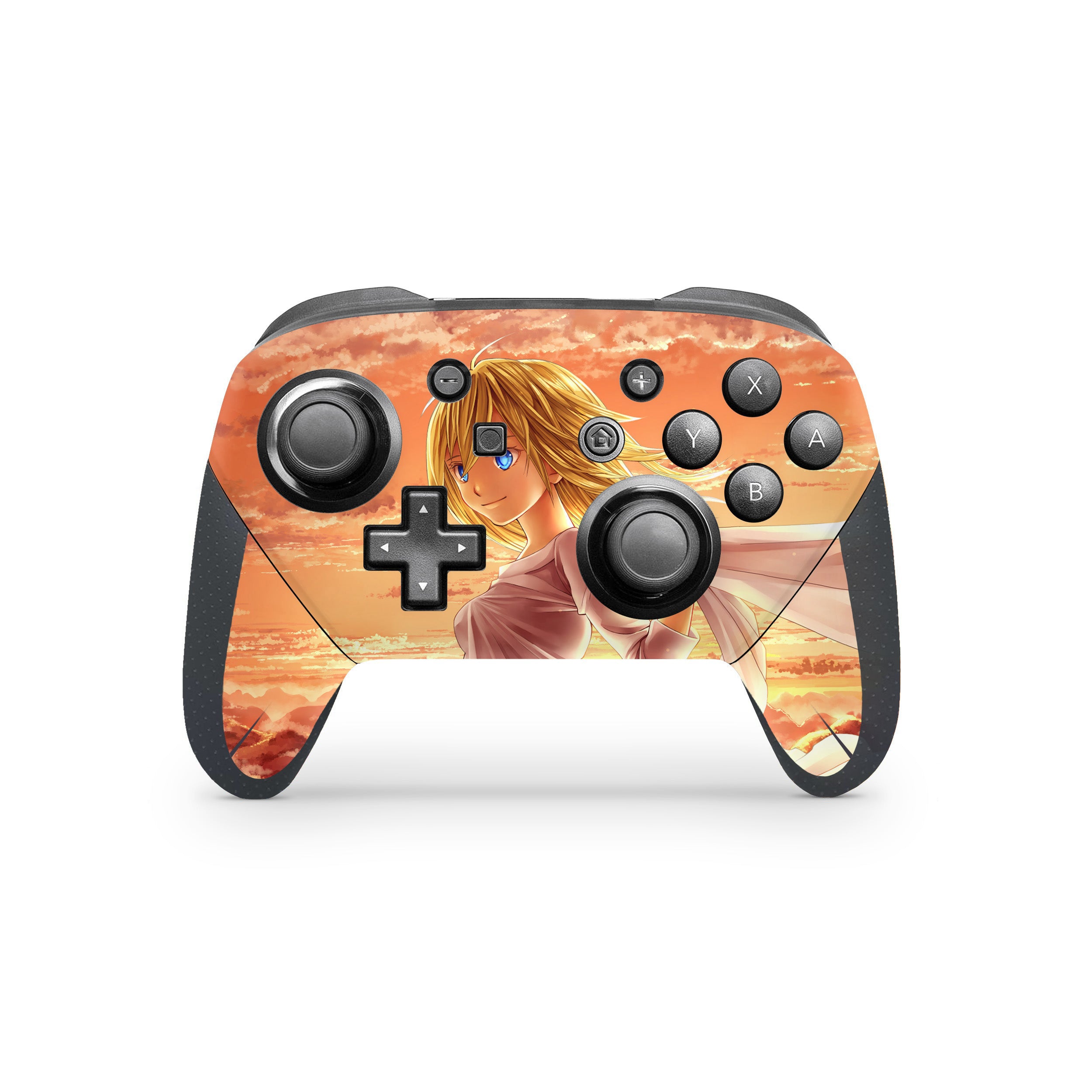A video game skin featuring a Attack On Titan Historia Reiss design for the Switch Pro Controller.