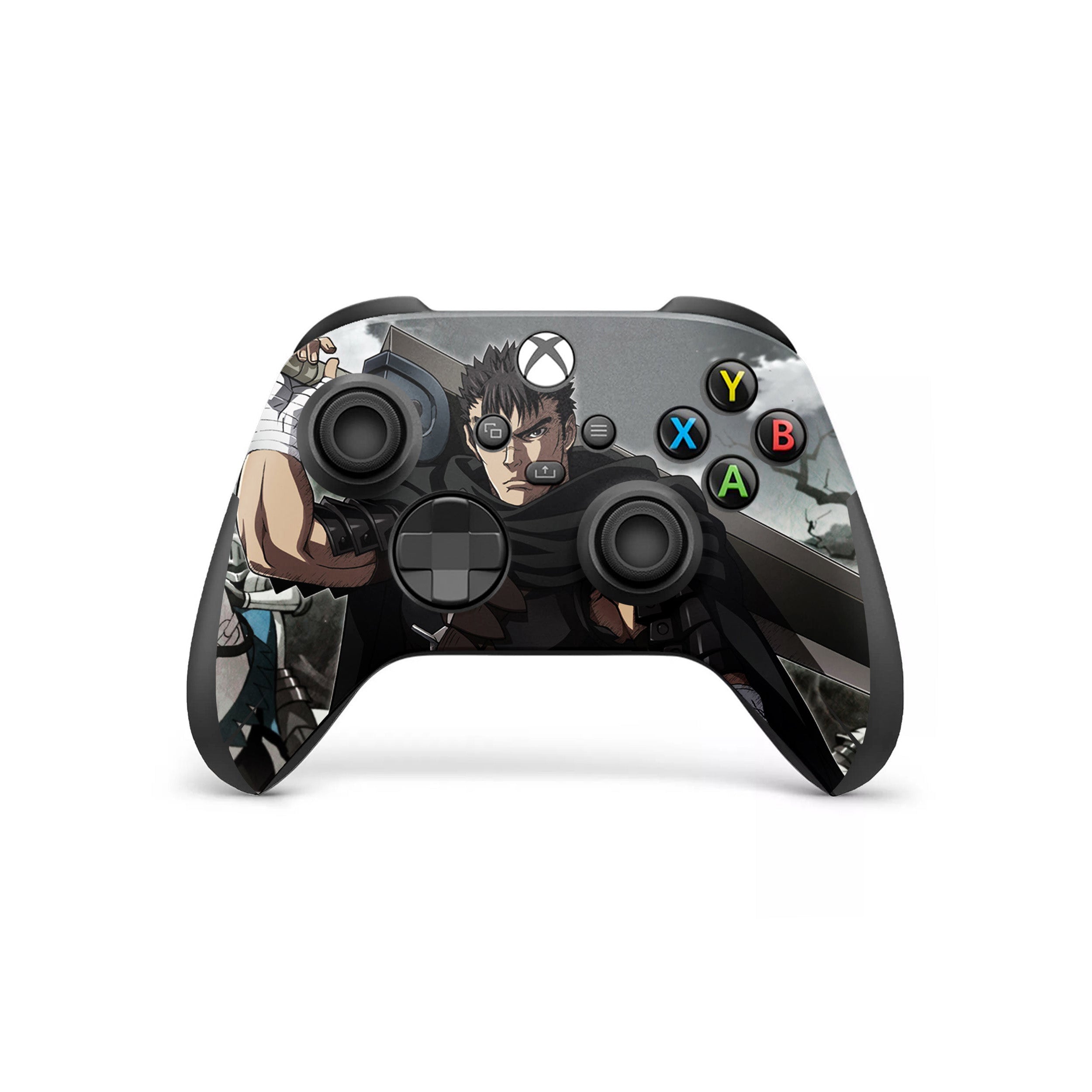 A video game skin featuring a Berserk Guts design for the Xbox Wireless Controller.