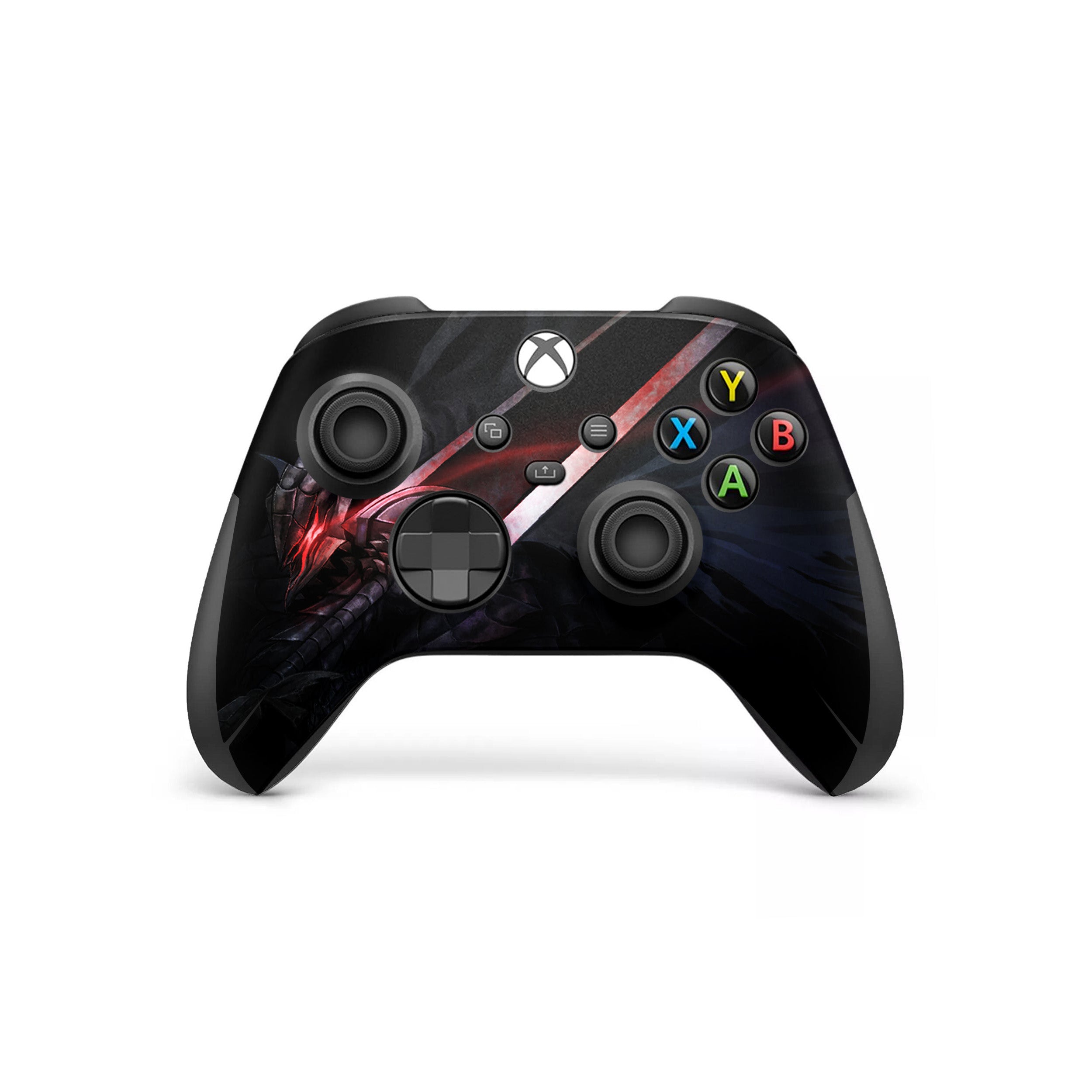A video game skin featuring a Berserk Guts design for the Xbox Wireless Controller.