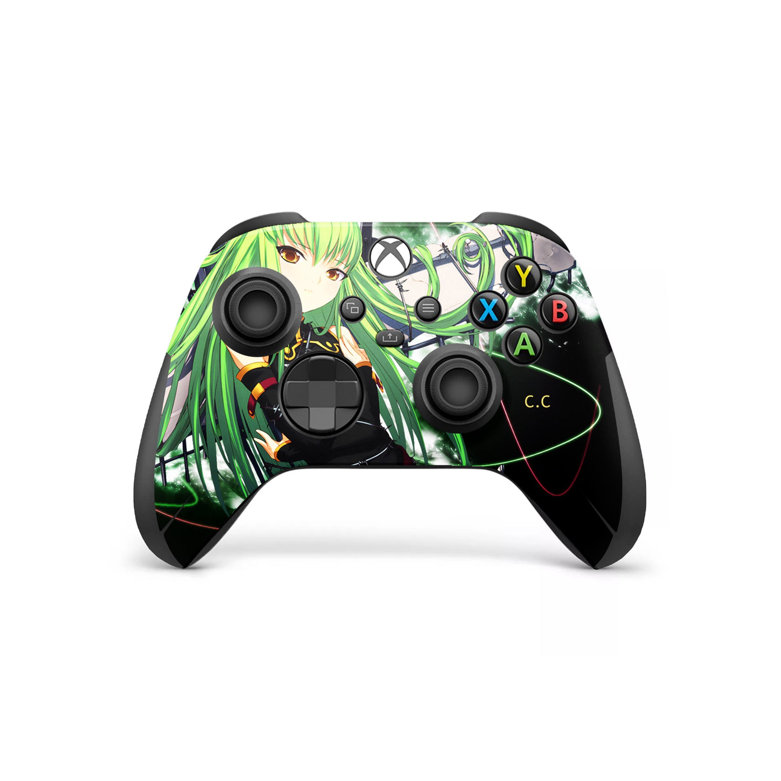 A video game skin featuring a Code Geass CC design for the Xbox Wireless Controller.