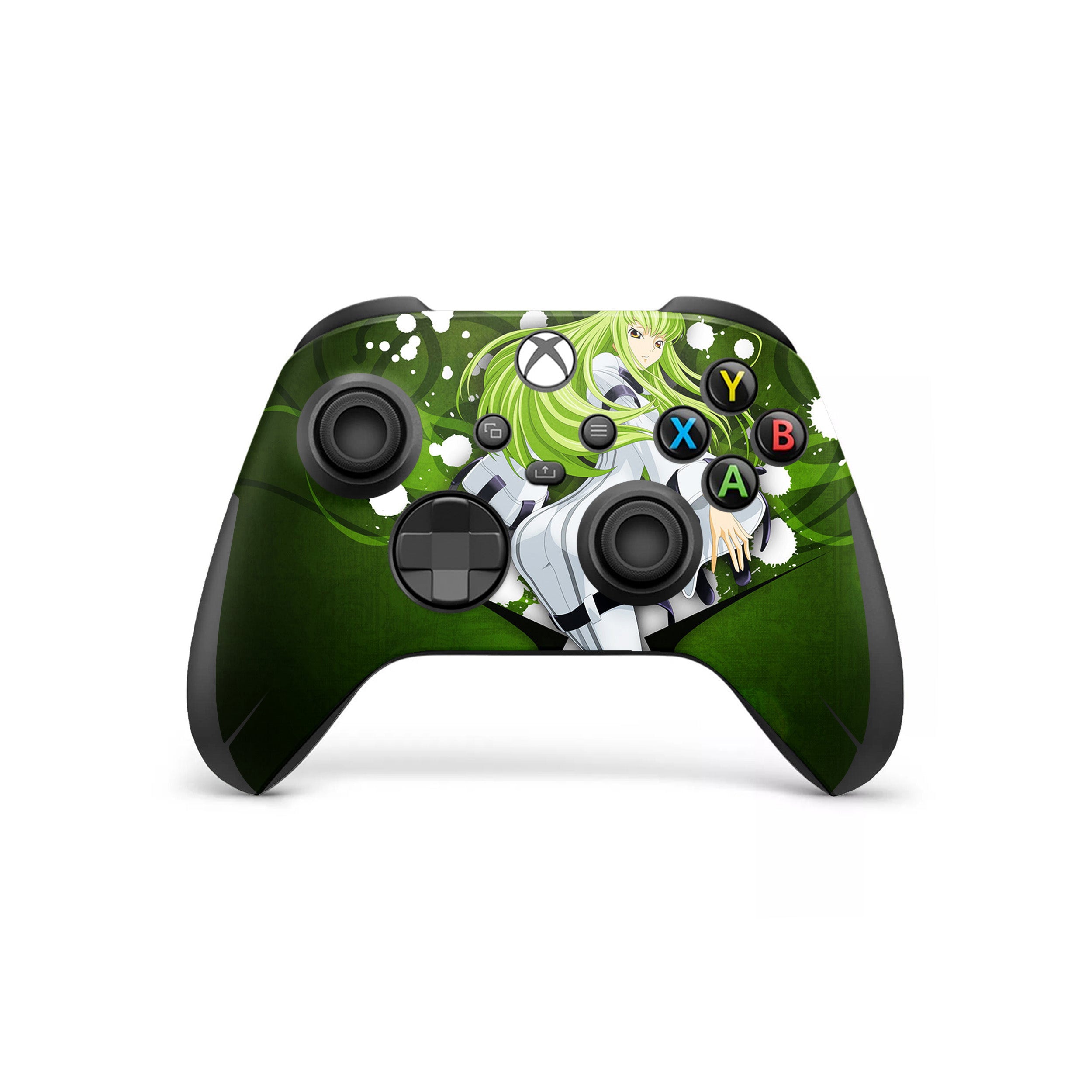 A video game skin featuring a Code Geass CC design for the Xbox Wireless Controller.