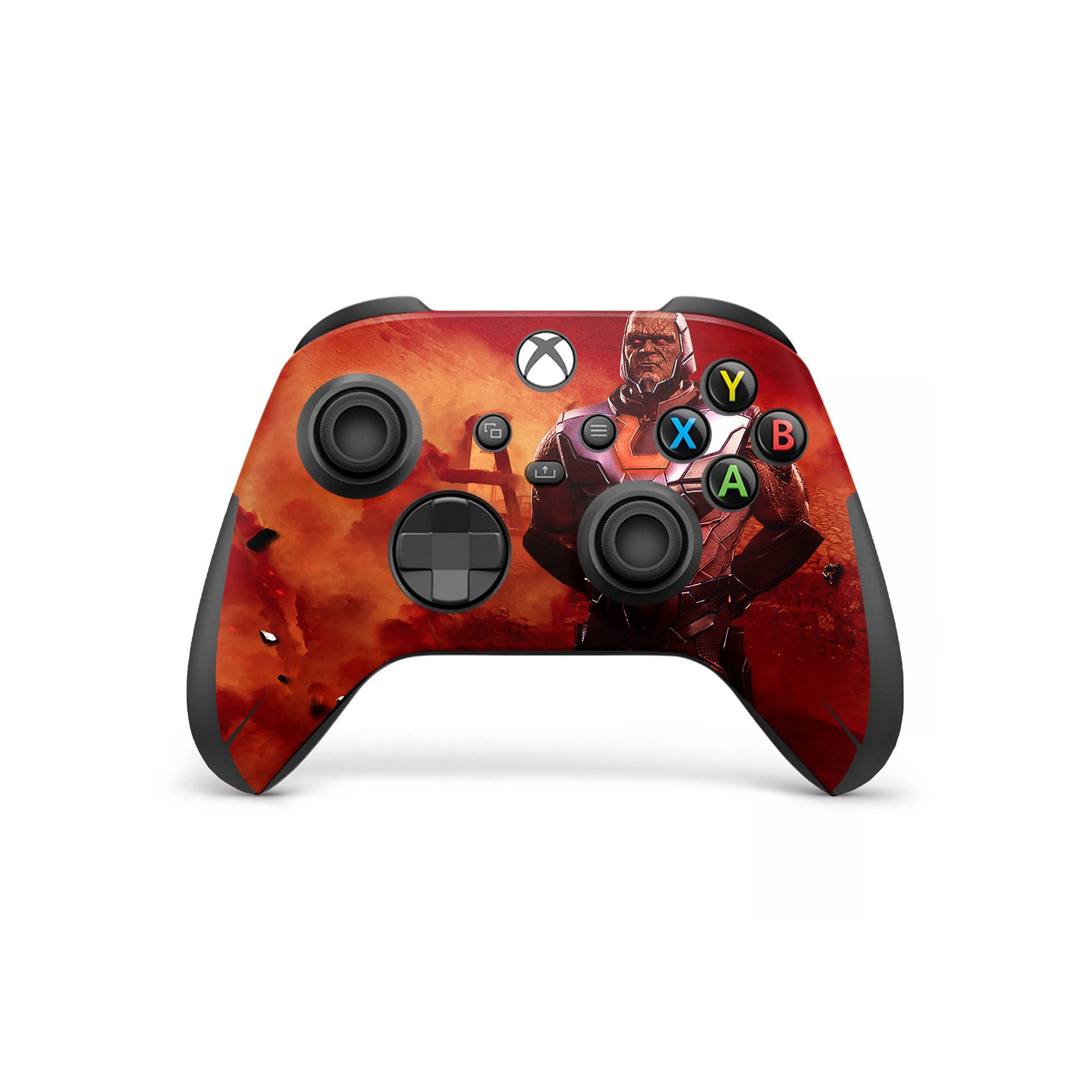A video game skin featuring a DC Comics Darkseid design for the Xbox Wireless Controller.