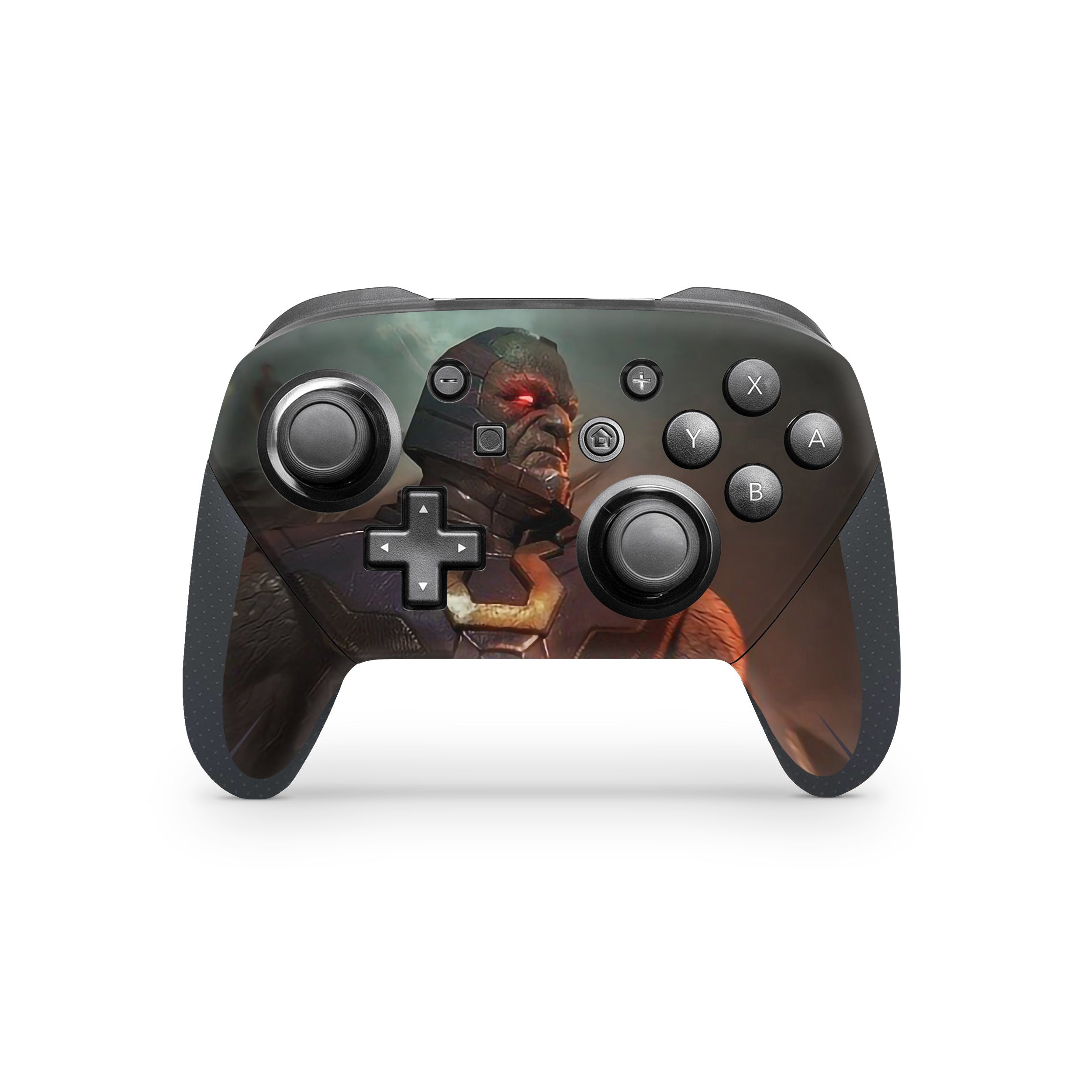 A video game skin featuring a DC Comics Darkseid design for the Switch Pro Controller.