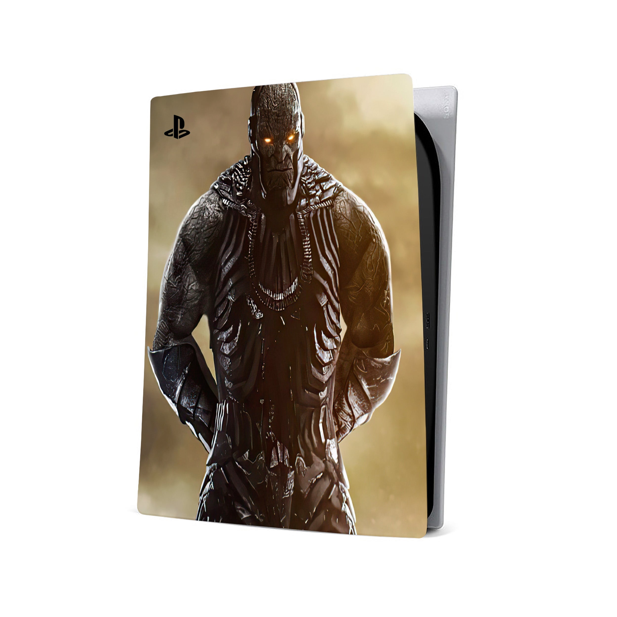 A video game skin featuring a DC Comics Darkseid design for the PS5.