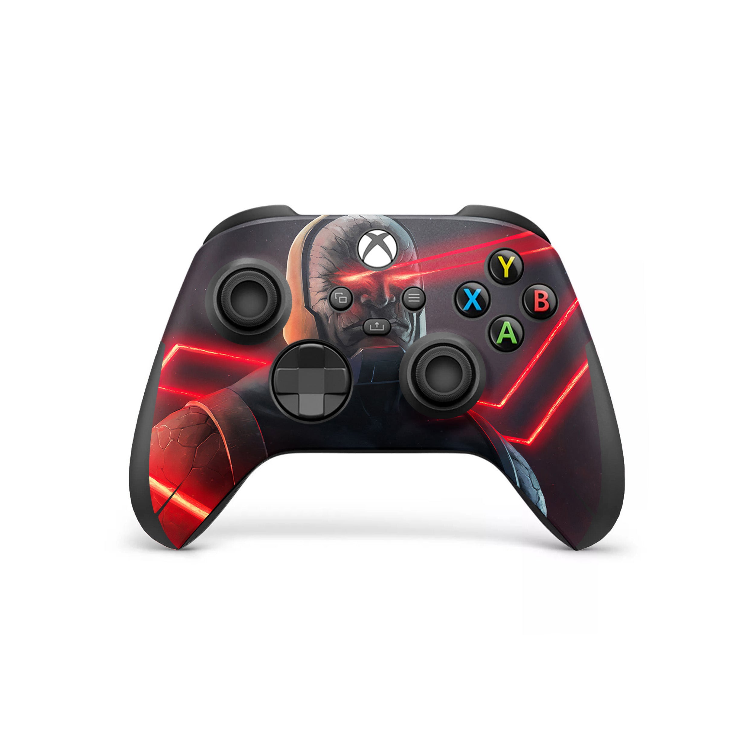 A video game skin featuring a DC Comics Darkseid design for the Xbox Wireless Controller.