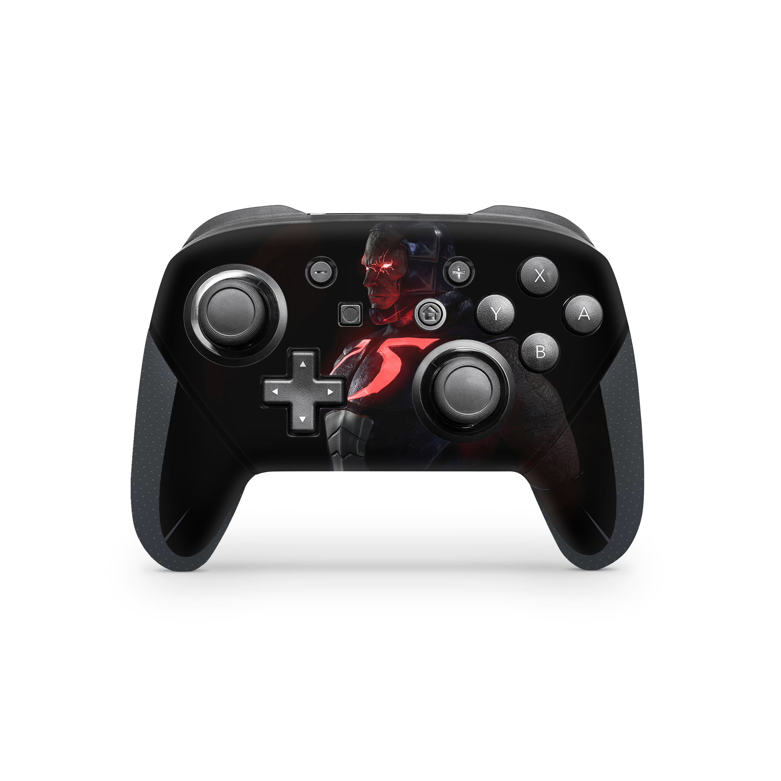 A video game skin featuring a DC Comics Darkseid design for the Switch Pro Controller.