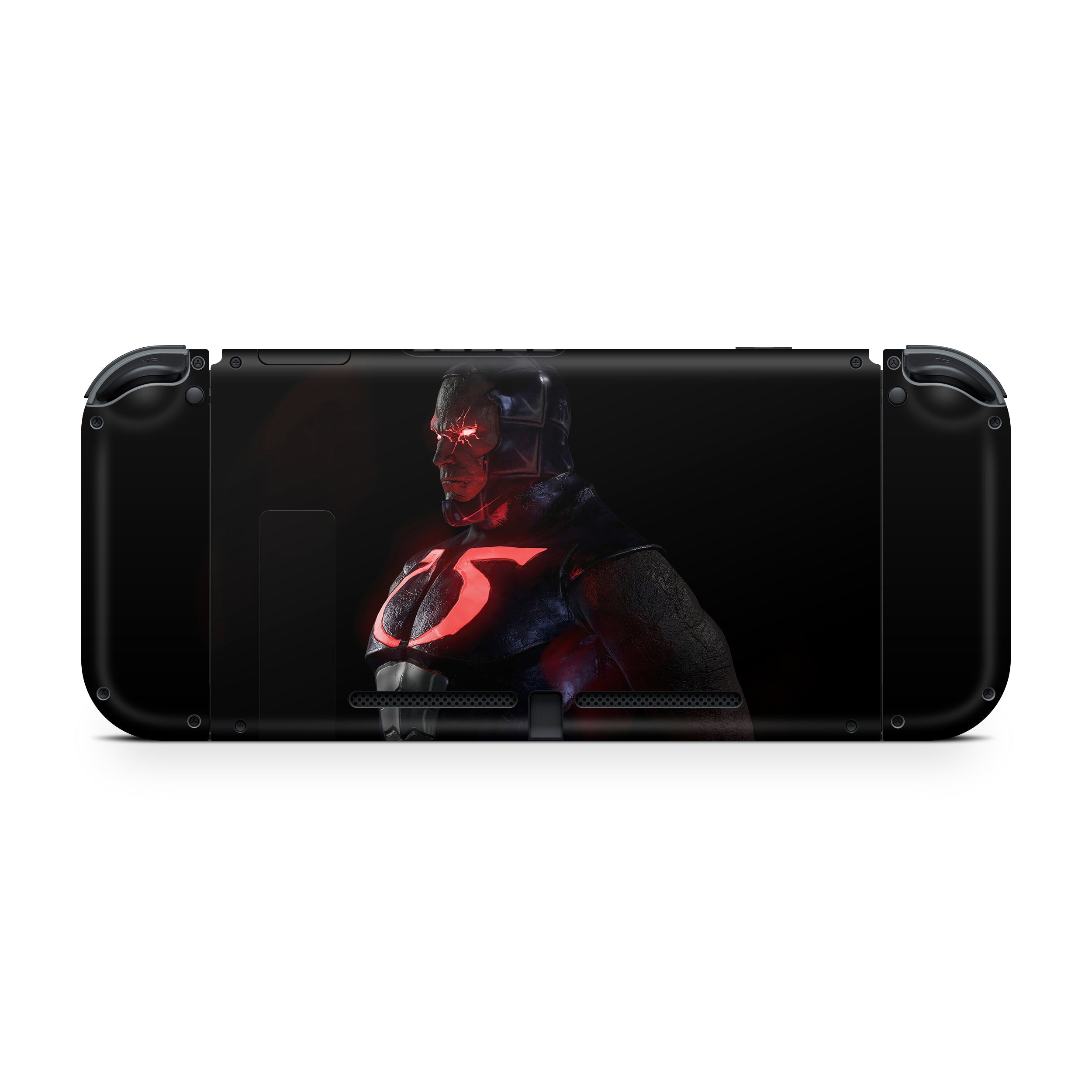 A video game skin featuring a DC Comics Darkseid design for the Nintendo Switch.
