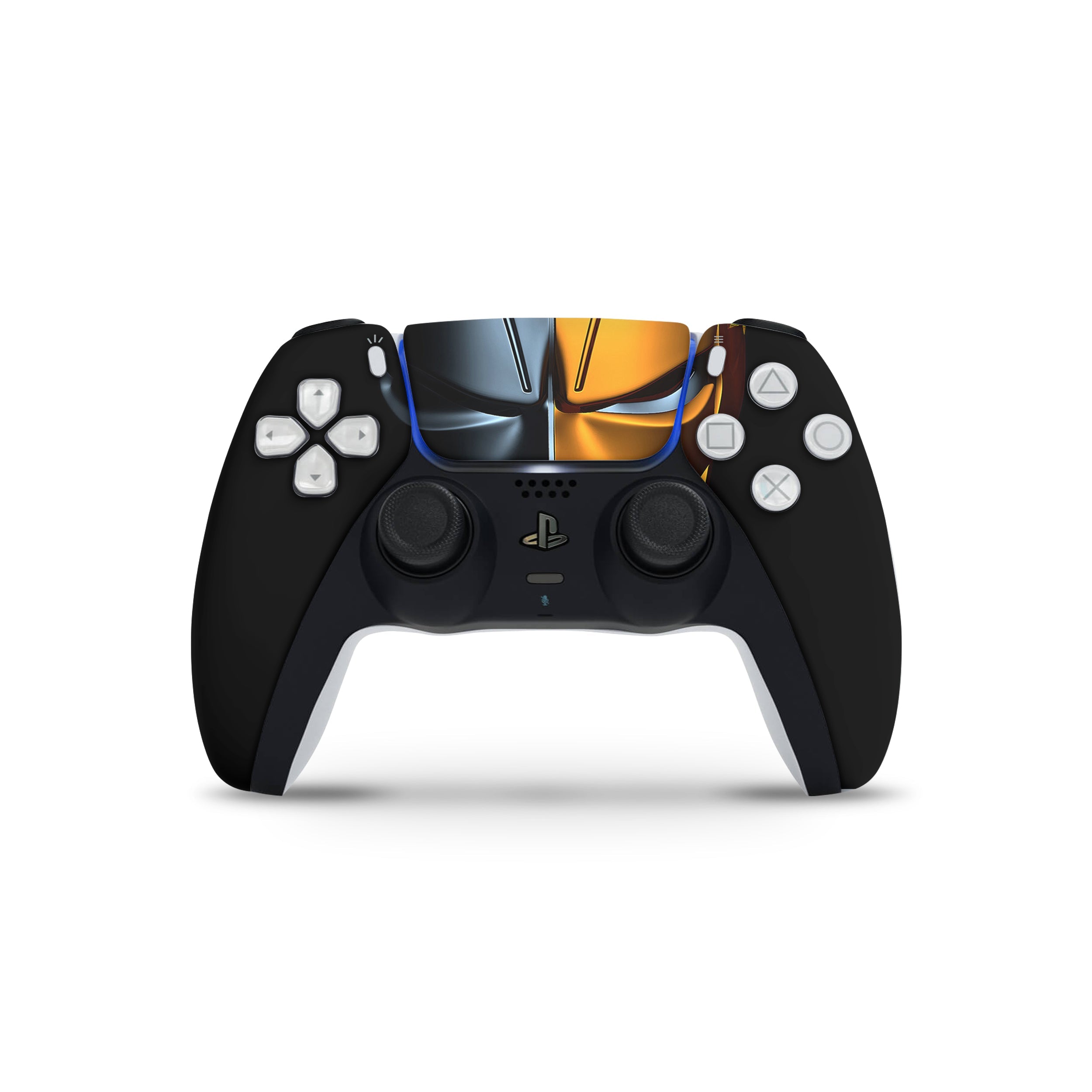 A video game skin featuring a DC Comics Deathstroke design for the PS5 DualSense Controller.
