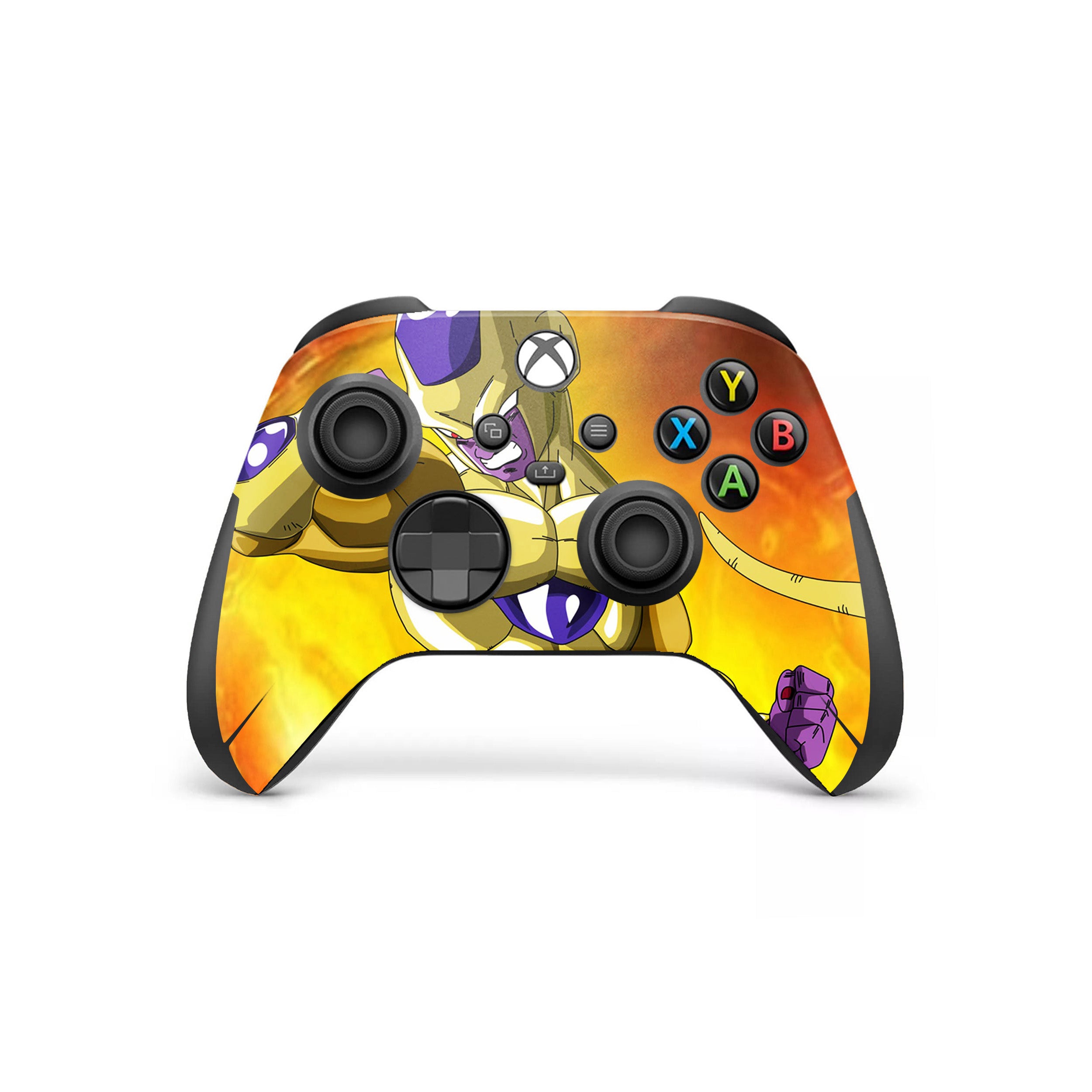 A video game skin featuring a Dragon Ball Super Frieza design for the Xbox Wireless Controller.