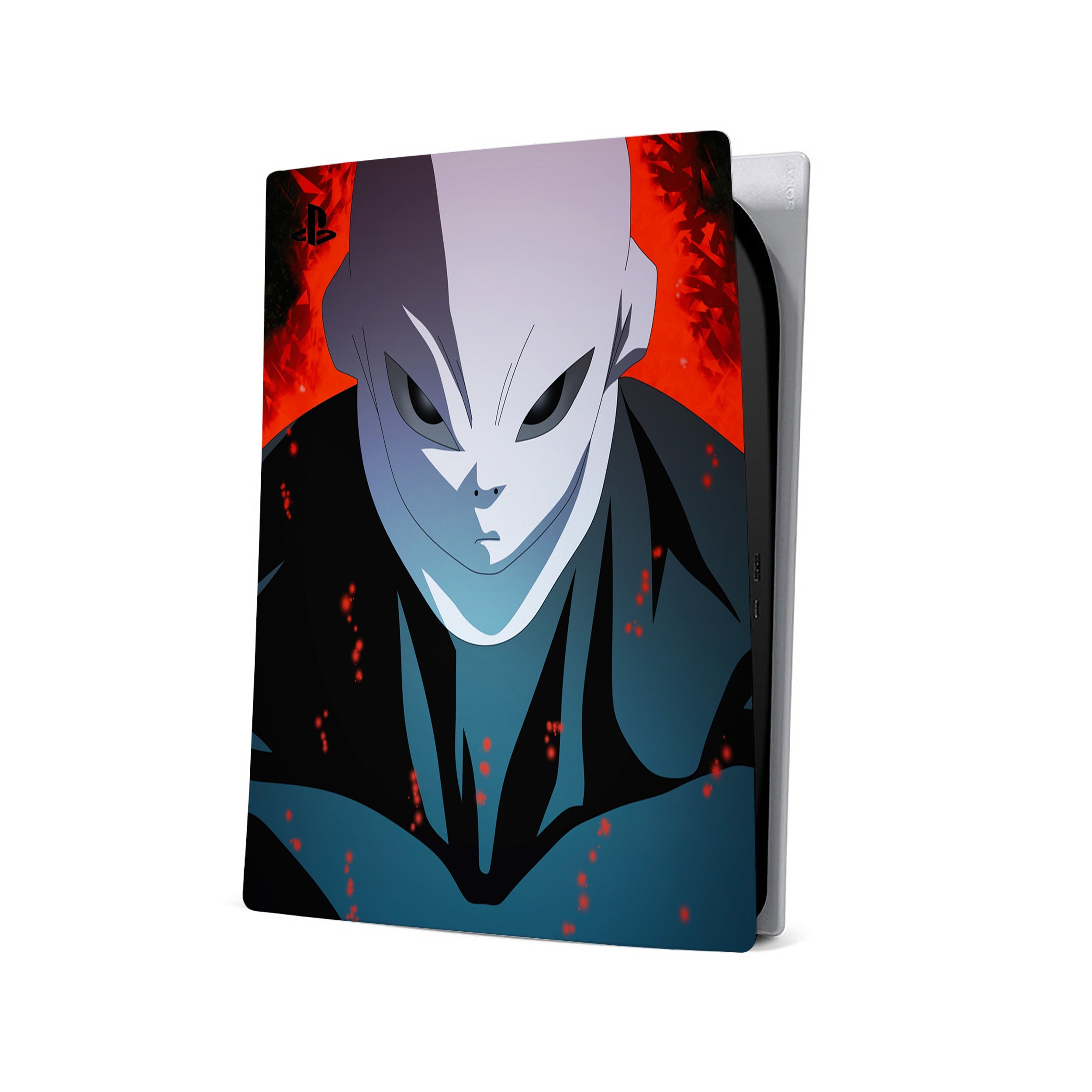 A video game skin featuring a Dragon Ball Super Jiren design for the PS5.