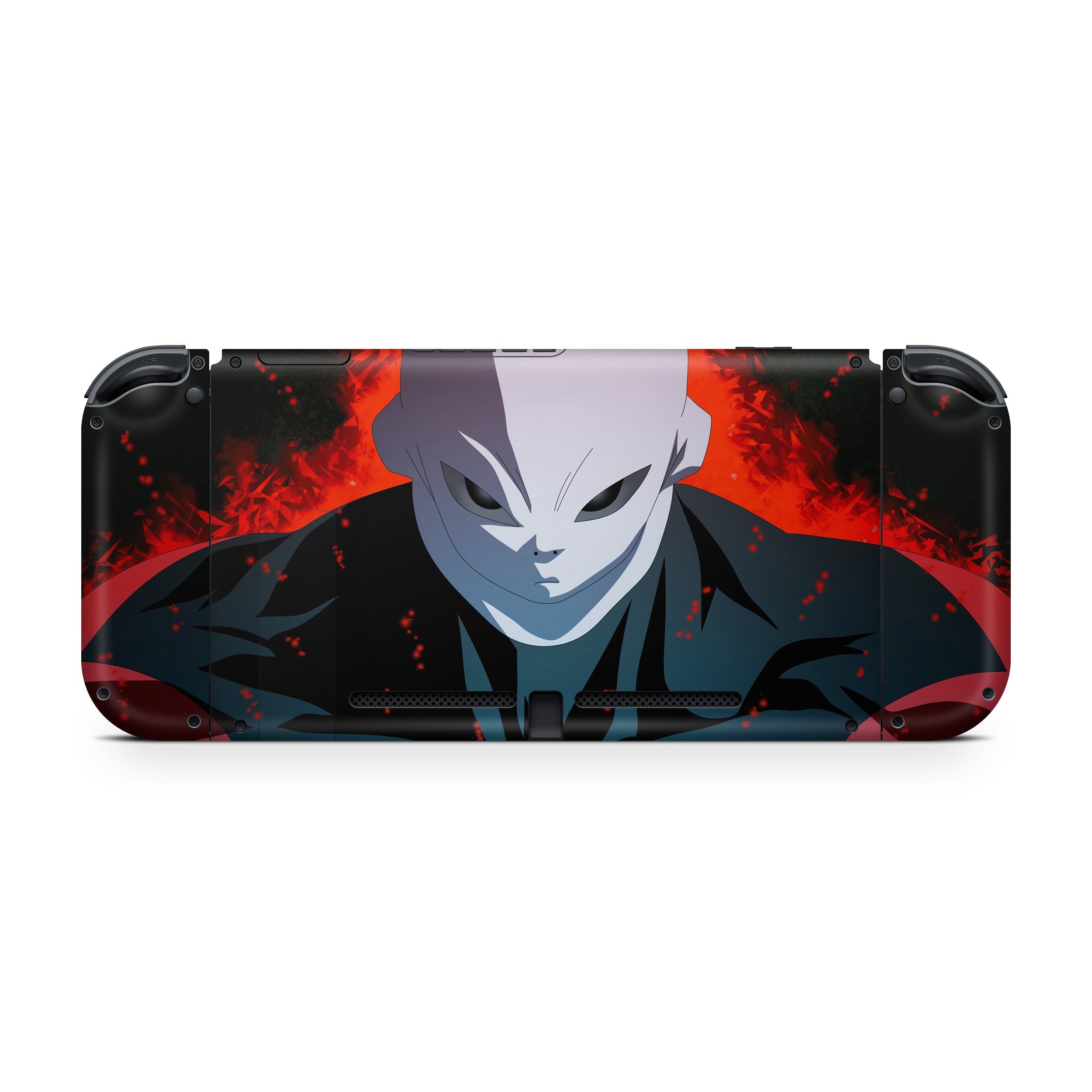 A video game skin featuring a Dragon Ball Super Jiren design for the Nintendo Switch.