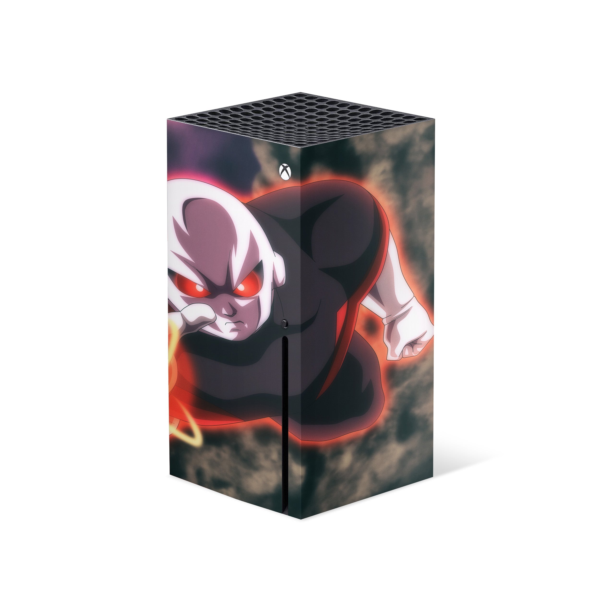 A video game skin featuring a Dragon Ball Super Jiren design for the Xbox Series X.