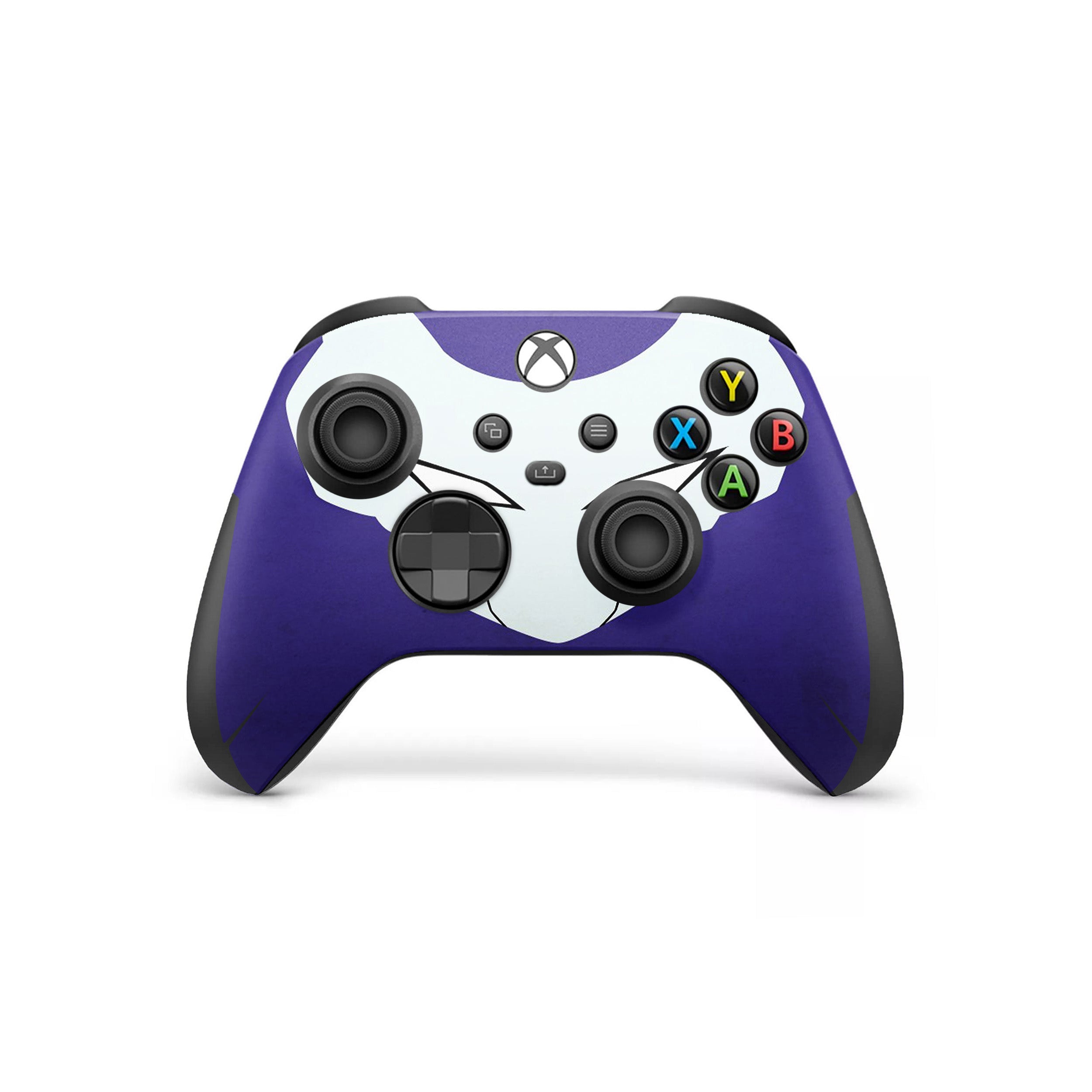 A video game skin featuring a Dragon Ball Z Frieza design for the Xbox Wireless Controller.