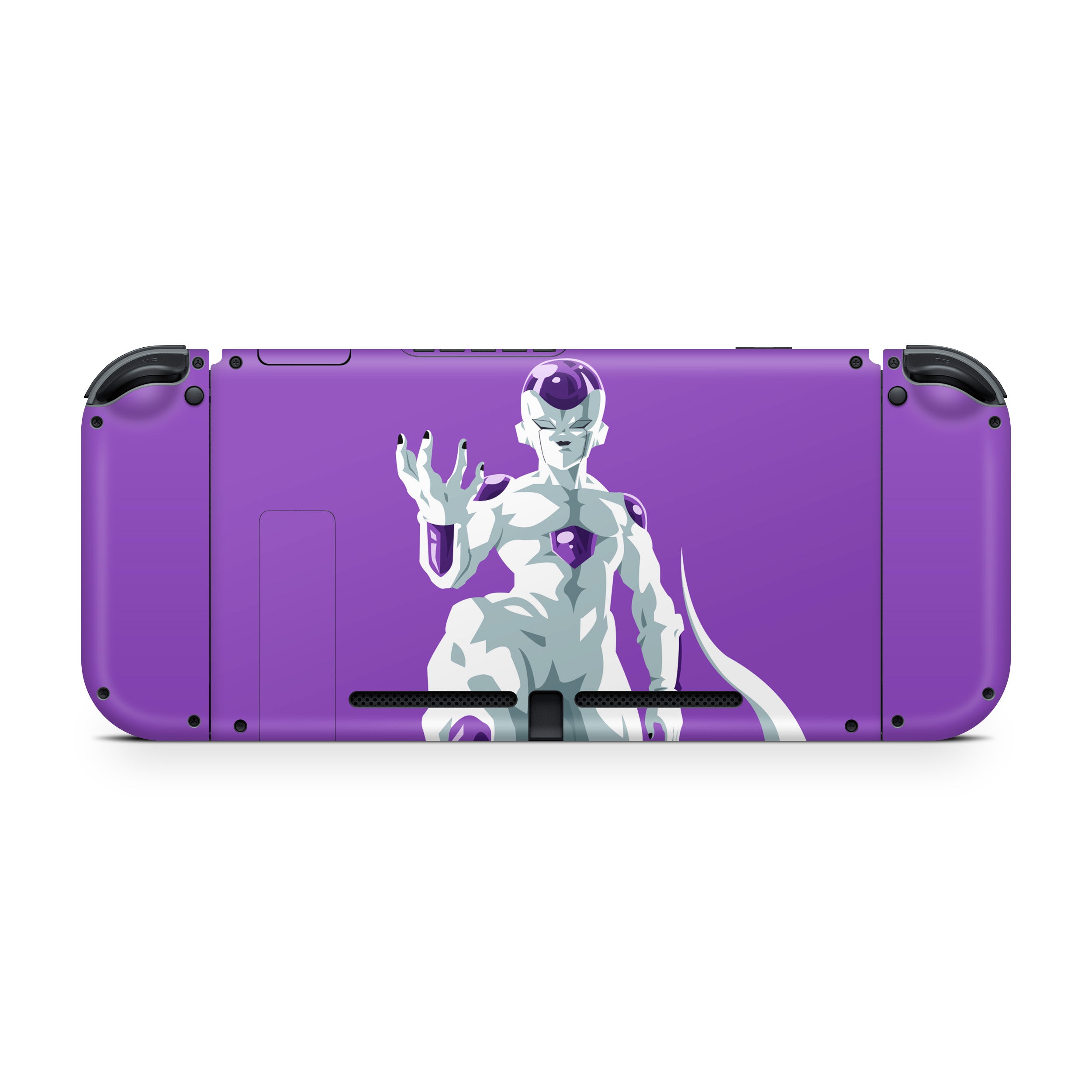 A video game skin featuring a Dragon Ball Z Frieza design for the Nintendo Switch.
