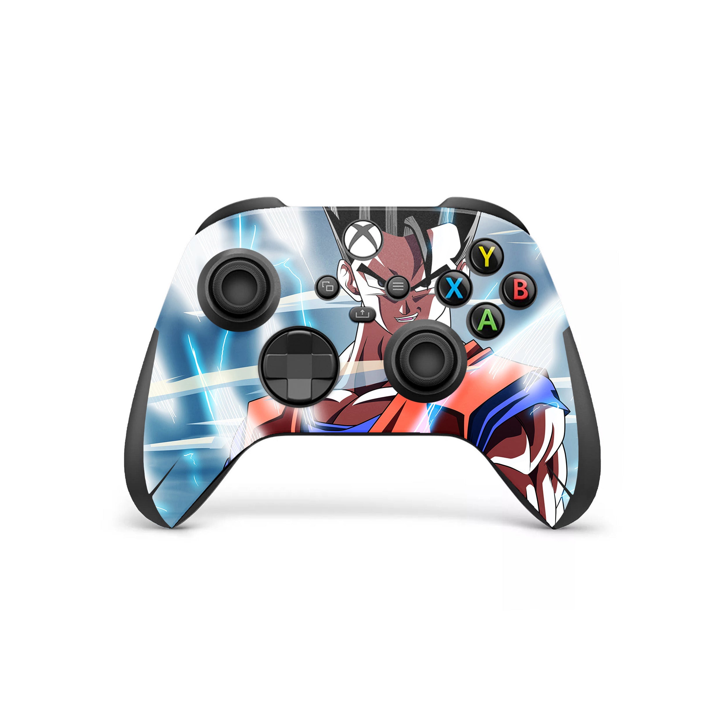 A video game skin featuring a Dragon Ball Z Gohan design for the Xbox Wireless Controller.