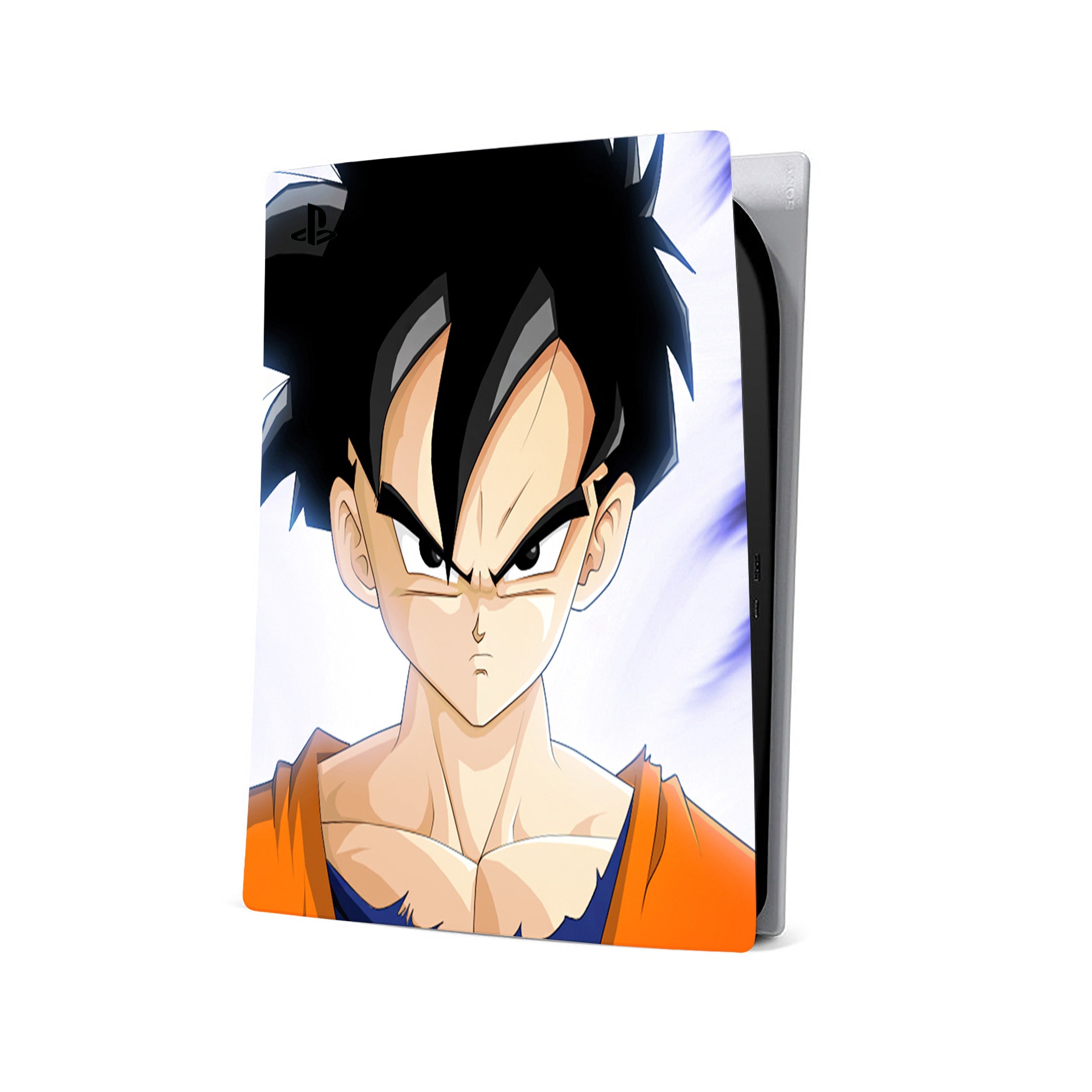 A video game skin featuring a Dragon Ball Z Gohan design for the PS5.