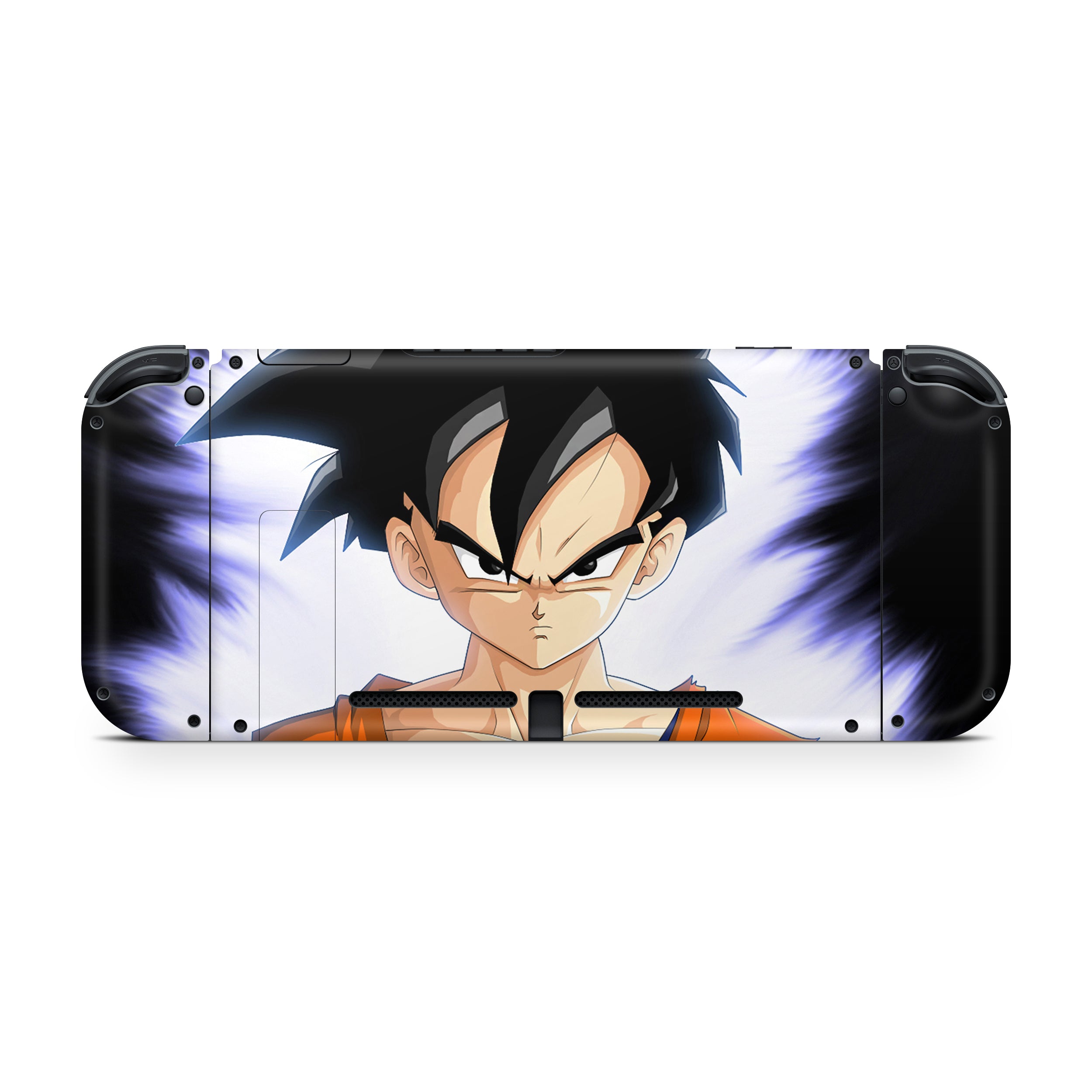 A video game skin featuring a Dragon Ball Z Gohan design for the Nintendo Switch.