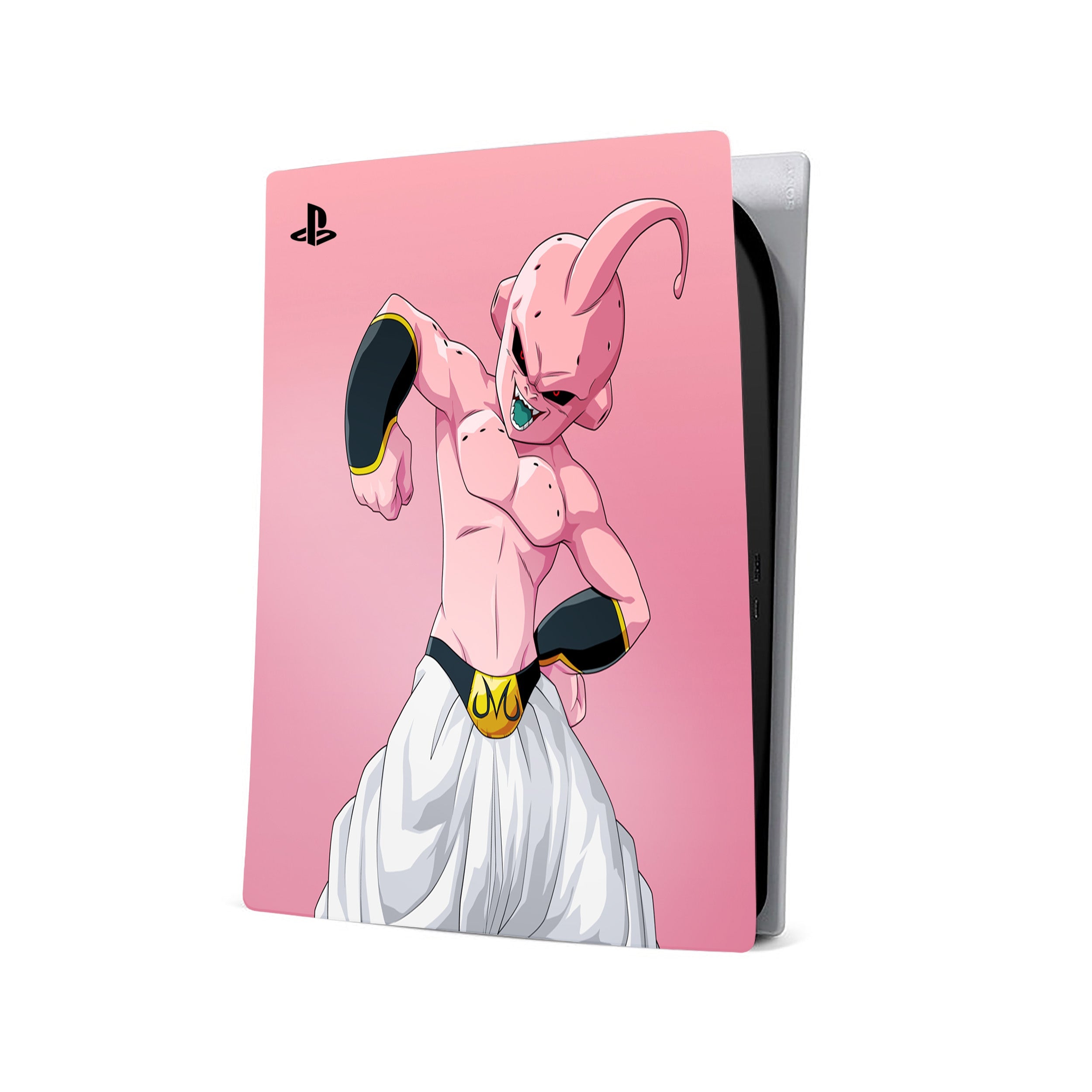 A video game skin featuring a Dragon Ball Z Majin Buu design for the PS5.