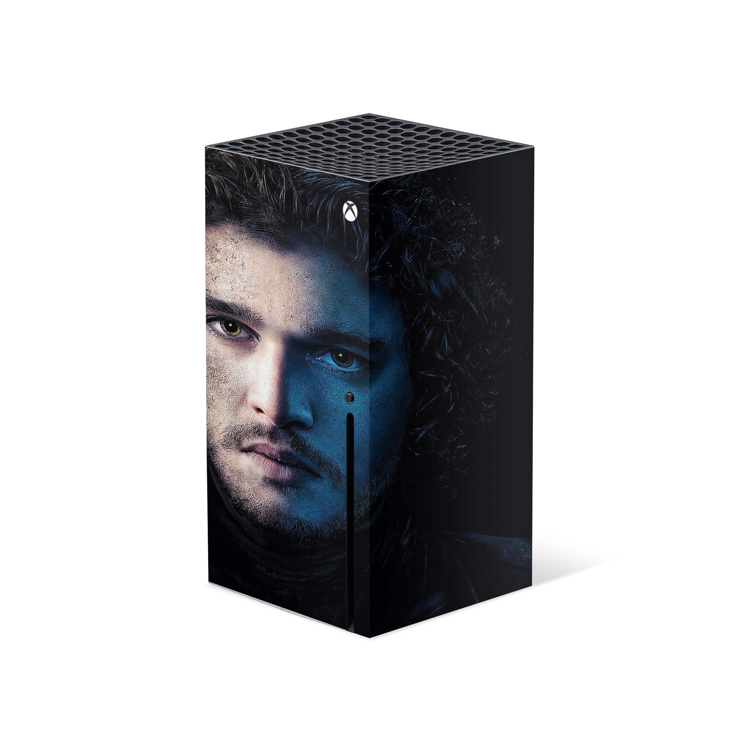 A video game skin featuring a Game Of Thrones Jon Snow design for the Xbox Series X.