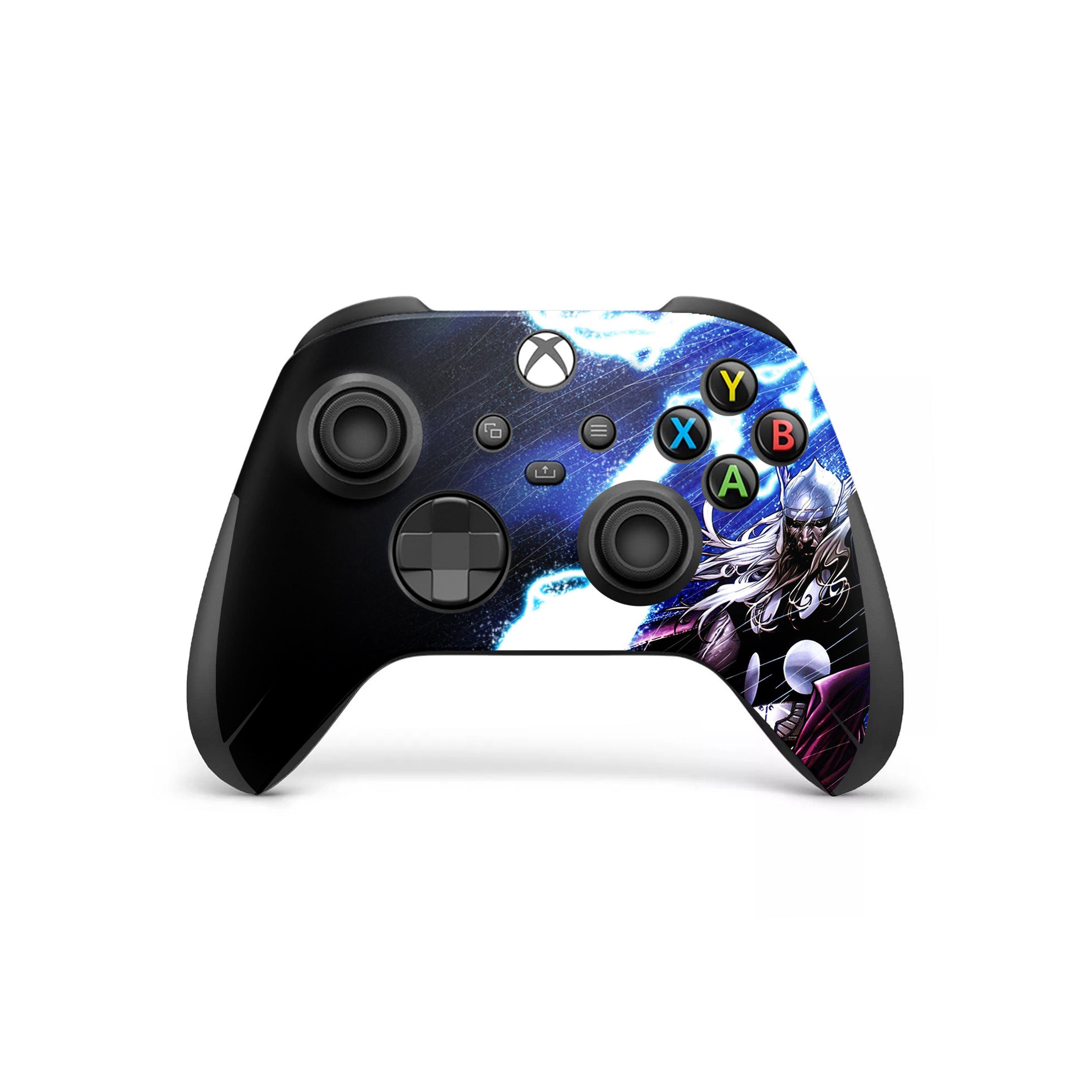 A video game skin featuring a Marvel Comics Thor design for the Xbox Wireless Controller.