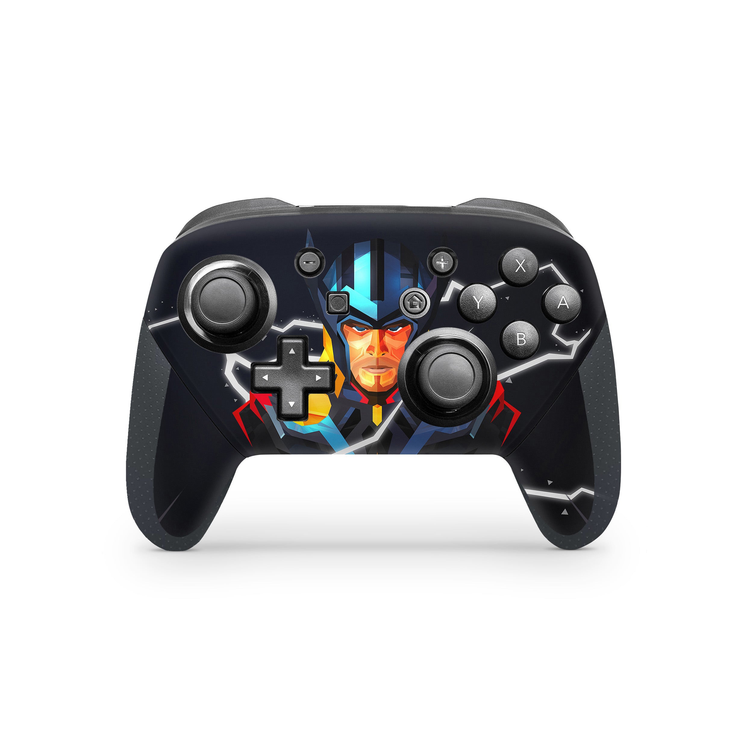 A video game skin featuring a Marvel Comics Thor design for the Switch Pro Controller.