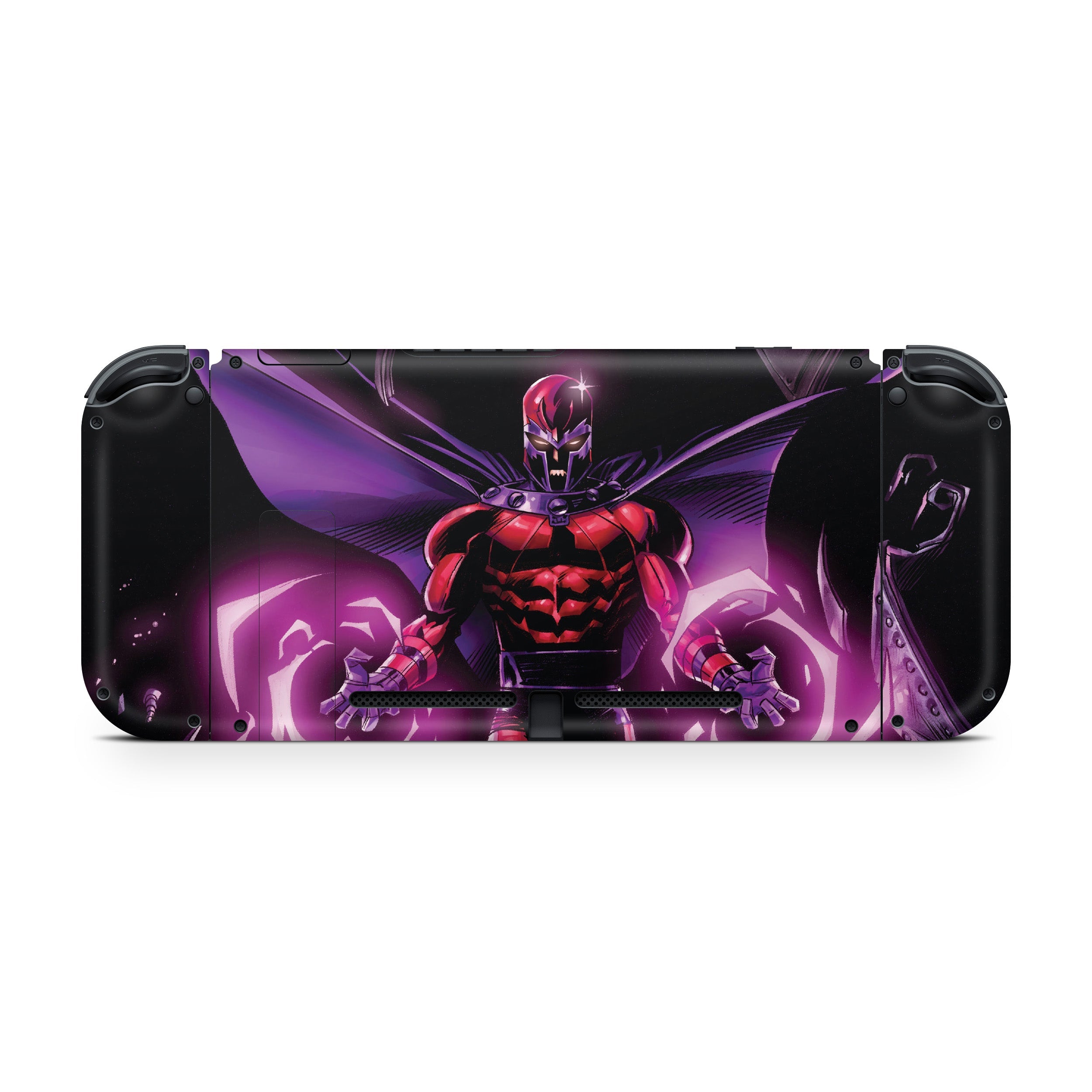 A video game skin featuring a Marvel Comics X Men Magneto design for the Nintendo Switch.