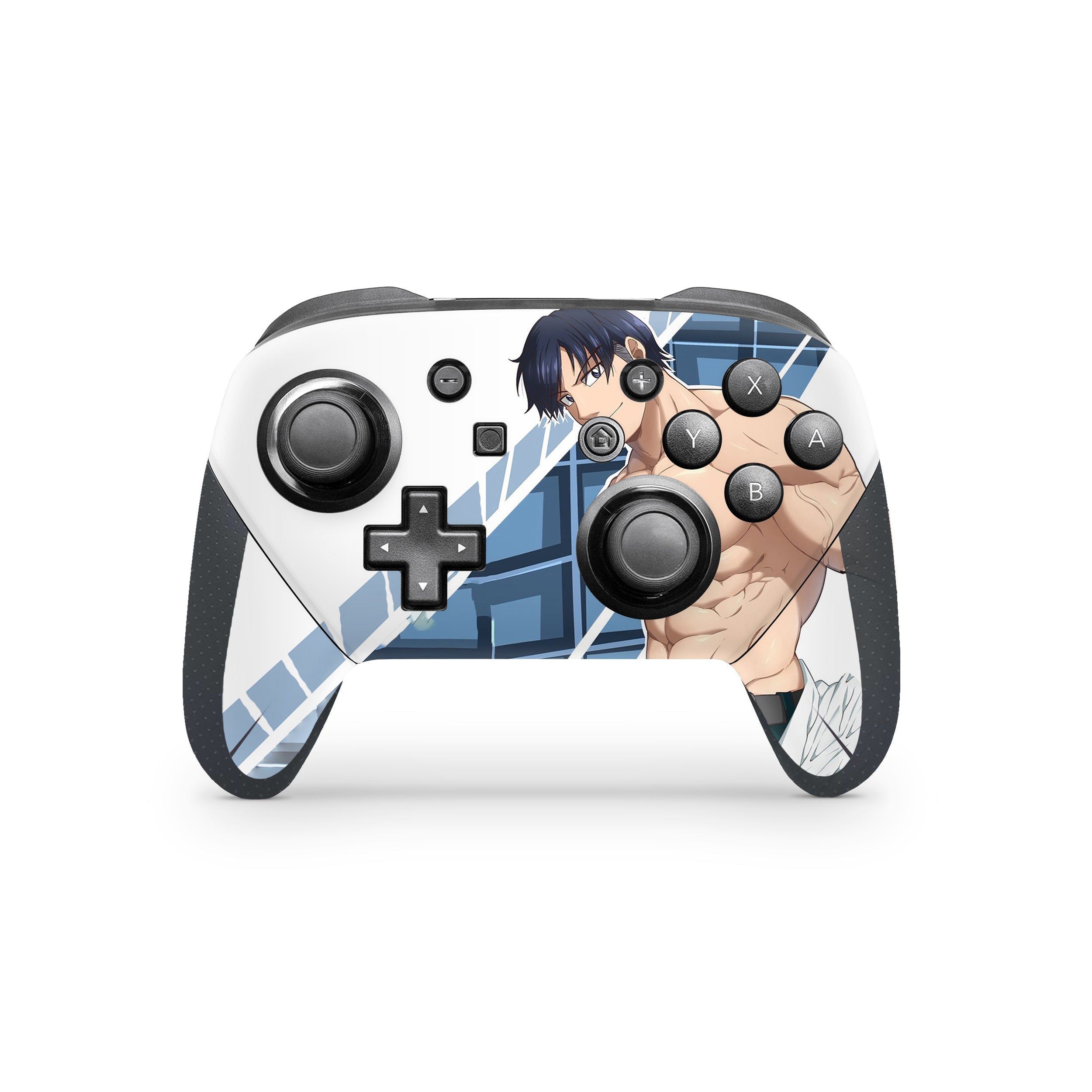 A video game skin featuring a My Hero Academia Tenya Lida design for the Switch Pro Controller.