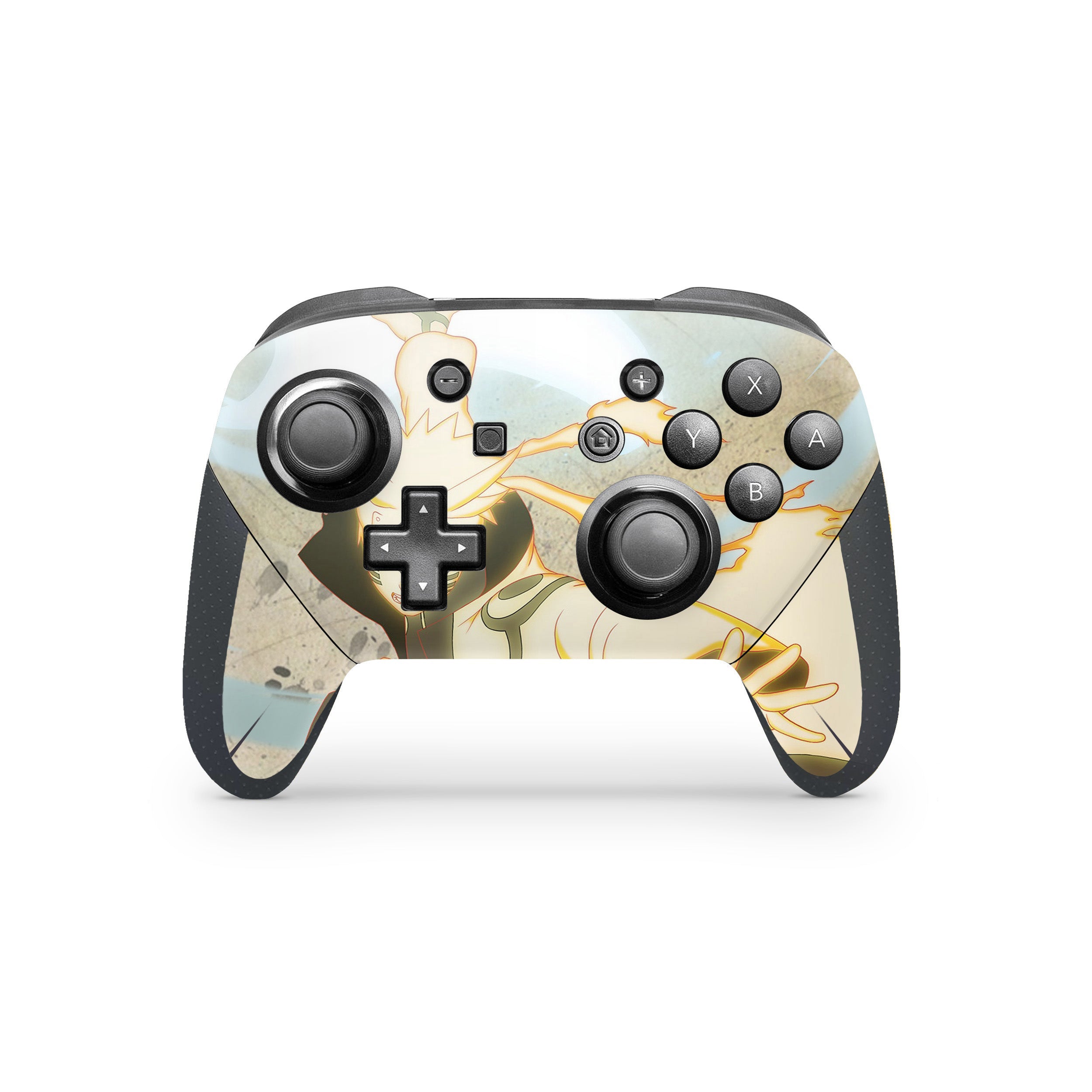 A video game skin featuring a My Hero Academia Tsuyu Asui design for the Switch Pro Controller.