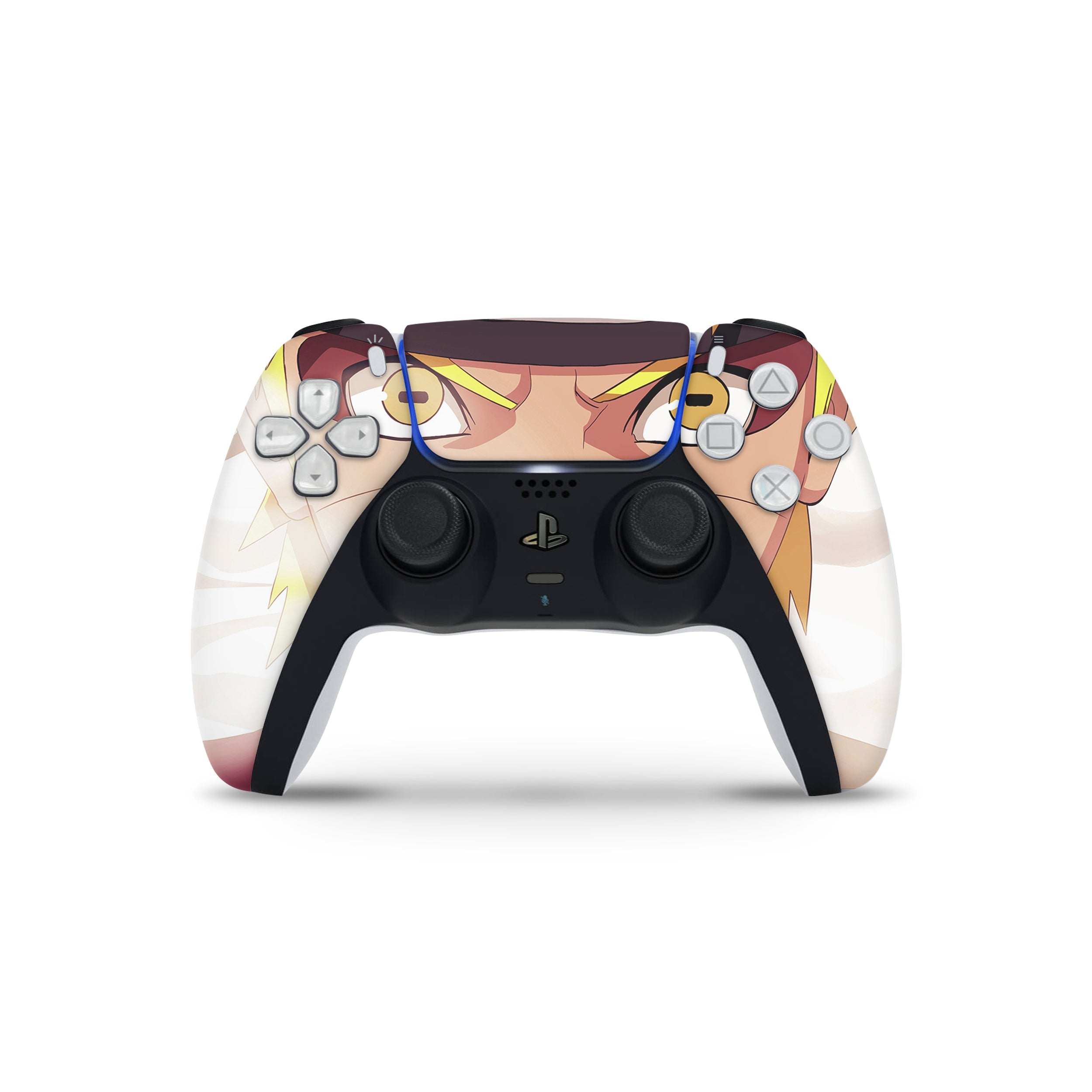 A video game skin featuring a Naruto design for the PS5 DualSense Controller.