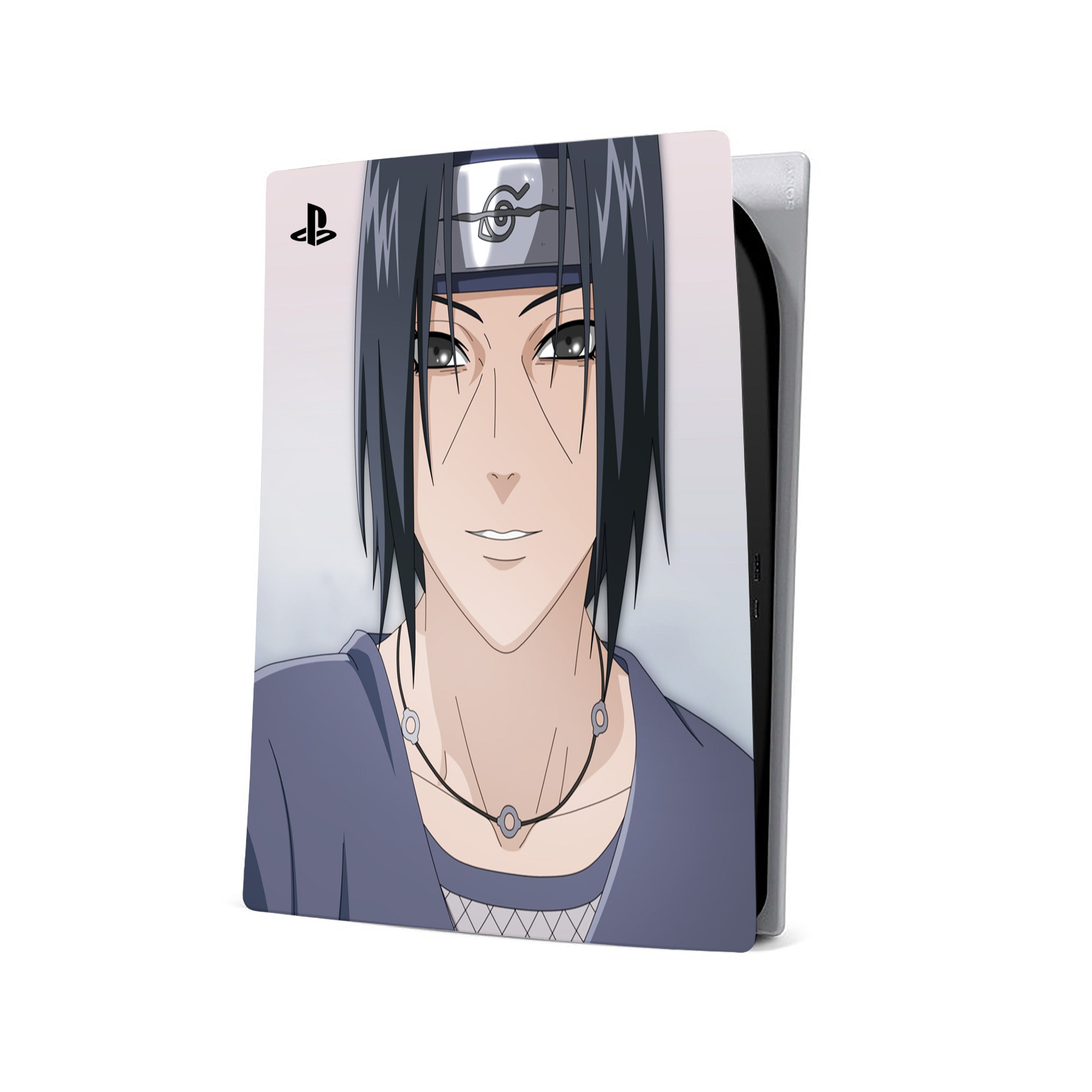 A video game skin featuring a Naruto Itachi design for the PS5.