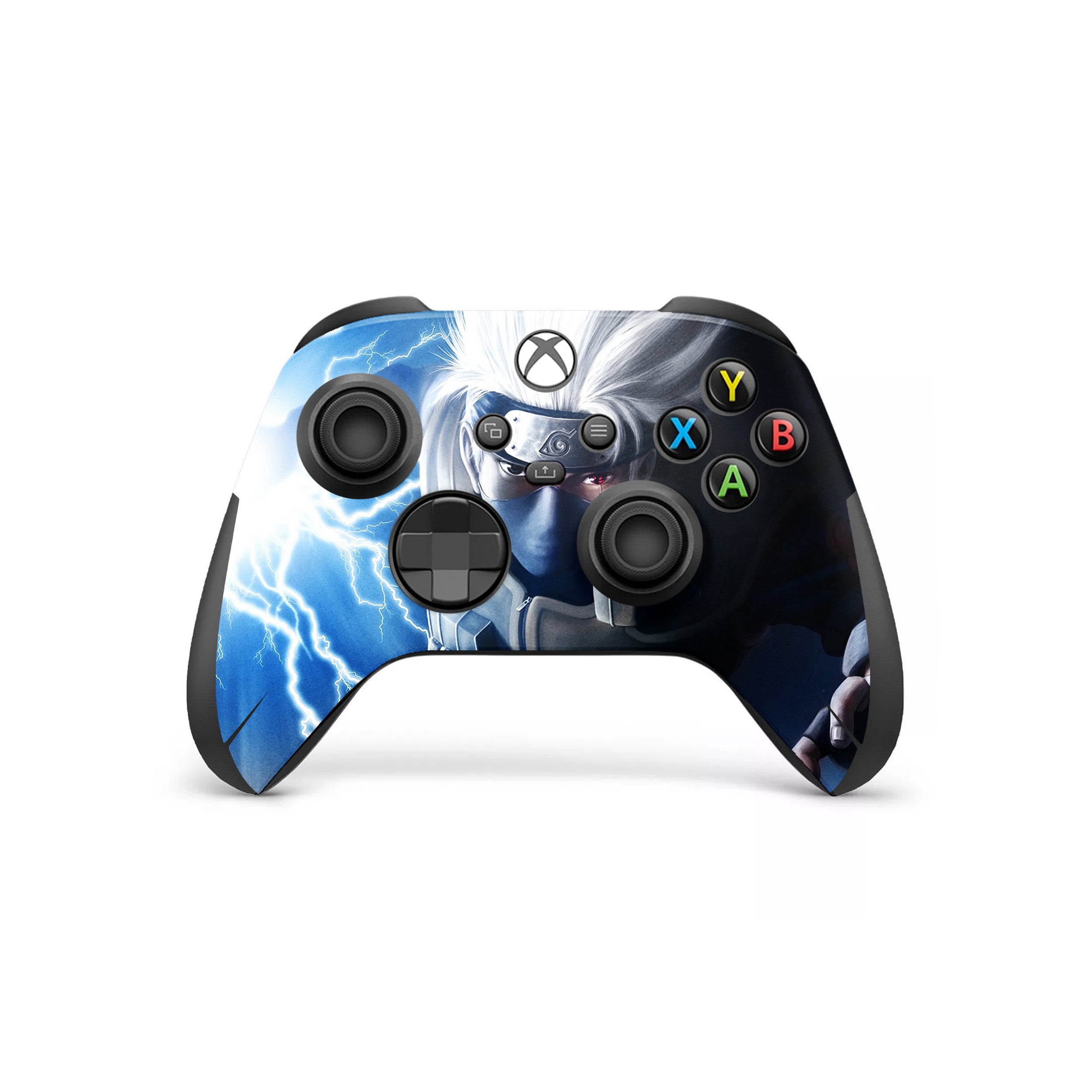 A video game skin featuring a Naruto Kakashi design for the Xbox Wireless Controller.