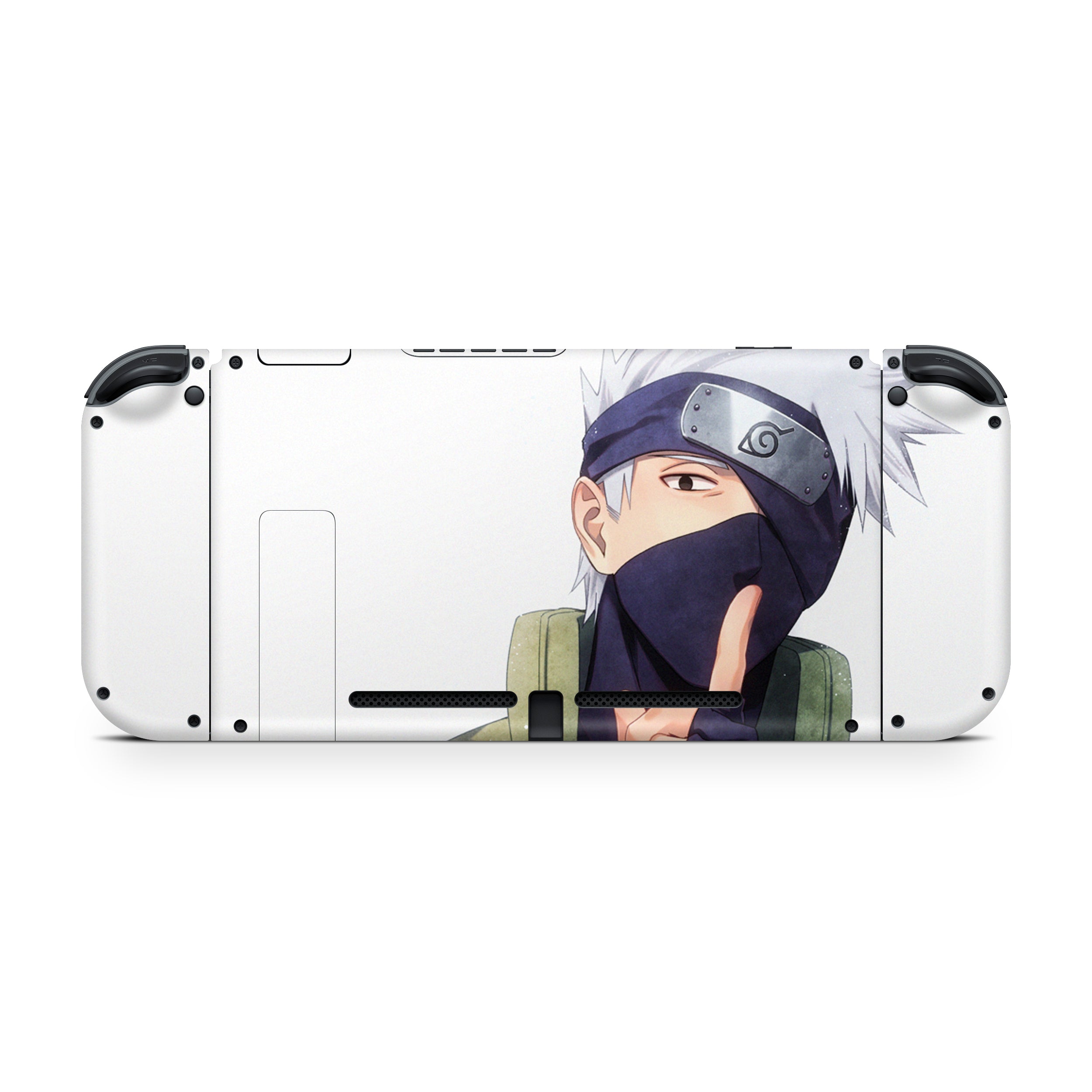 A video game skin featuring a Naruto Kakashi design for the Nintendo Switch.