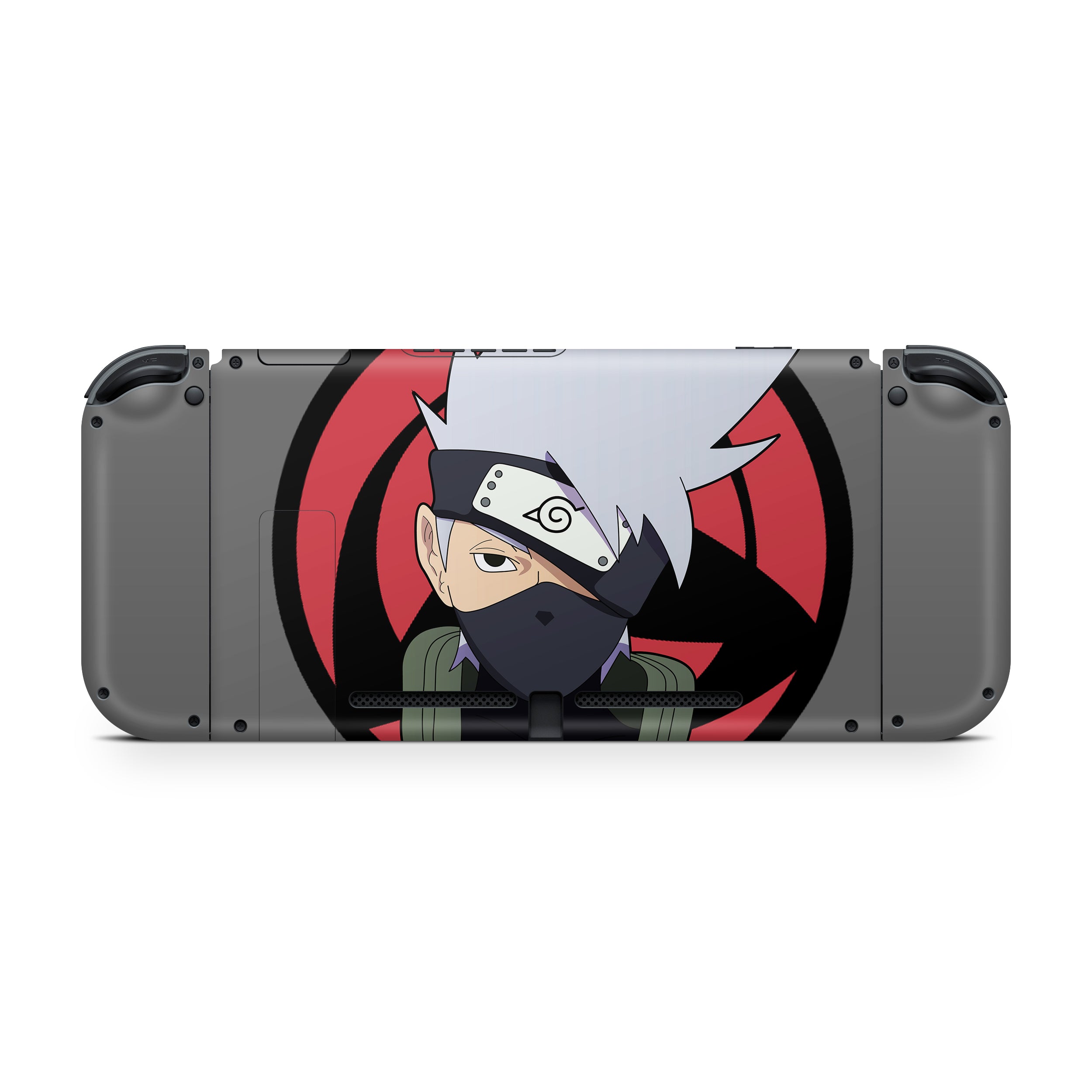 A video game skin featuring a Naruto Kakashi design for the Nintendo Switch.